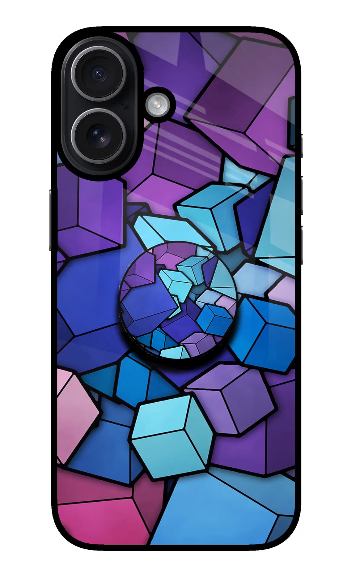 Cubic Abstract iPhone 17 Pop Case - Cubic Abstract iPhone 17 Pop Case by Casekaro Cubic Abstract iPhone 17 Pop Case by Casekaro