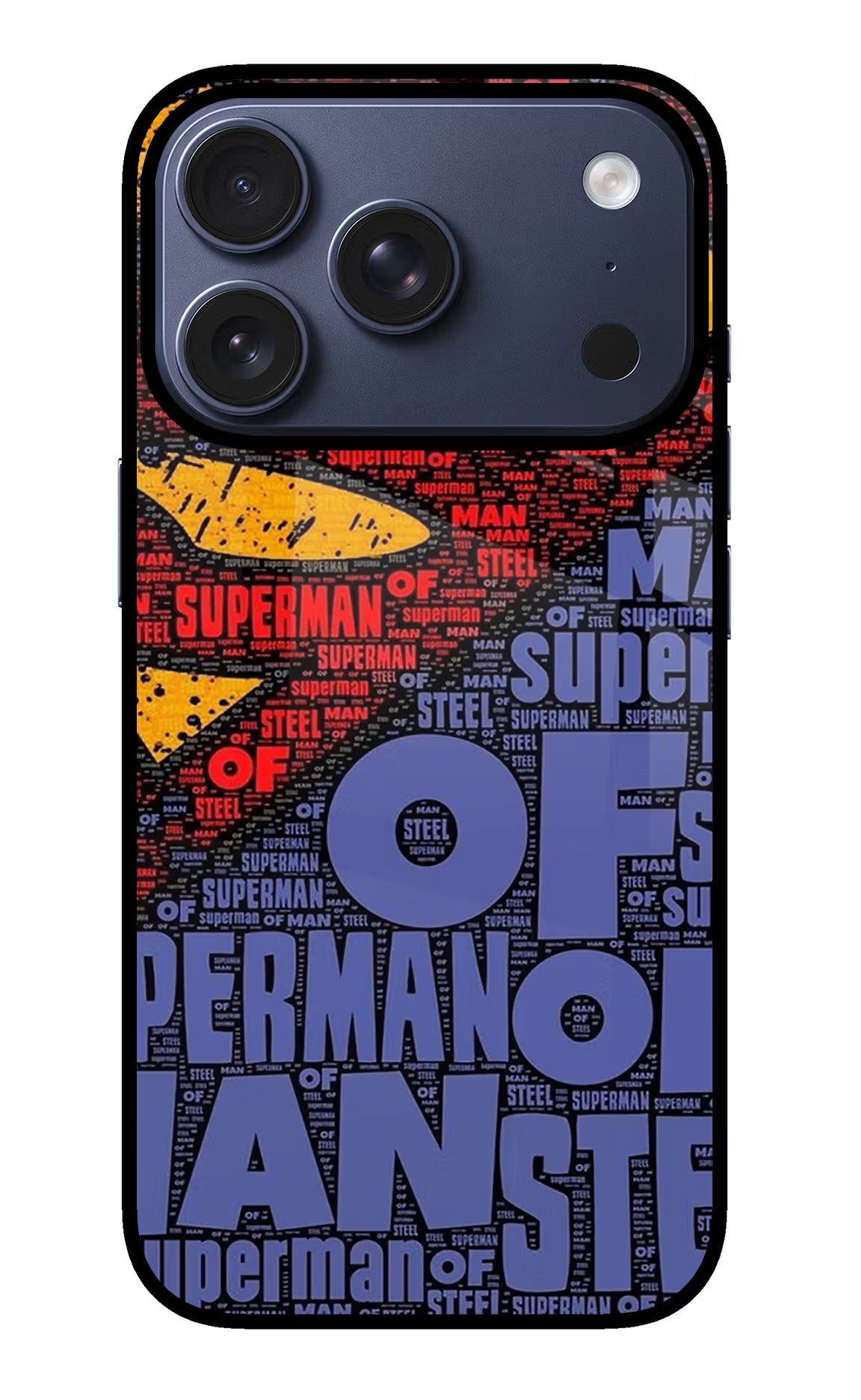 Superman iPhone 17 Pro Glass Case - Superman iPhone 17 Pro Glass Case Superman iPhone 17 Pro Glass Case