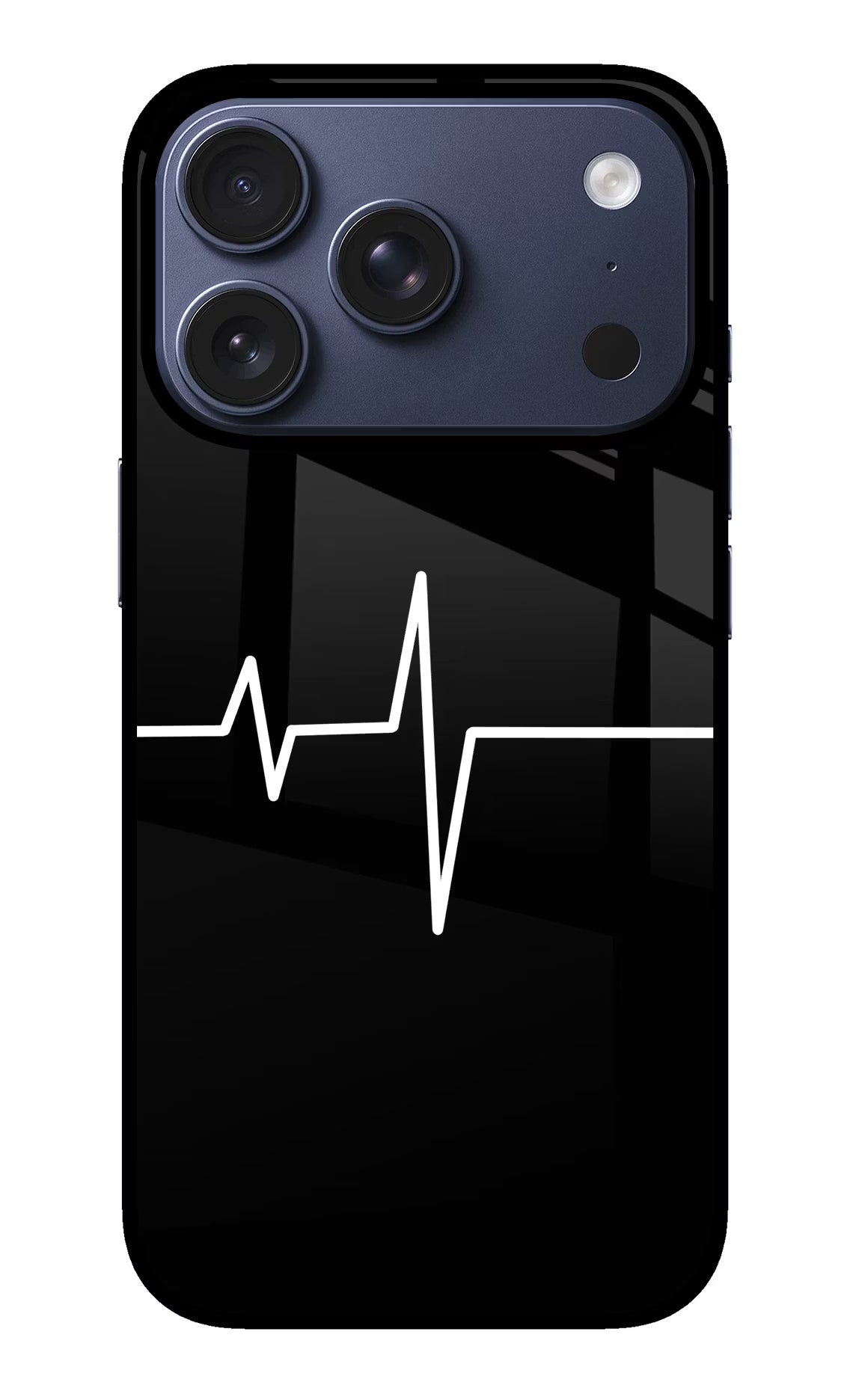 Heart Beats iPhone 17 Pro Back Cover - Heart Beats iPhone 17 Pro Glass Case Back Cover by Casekaro Heart Beats iPhone 17 Pro Glass Case Back Cover by Casekaro
