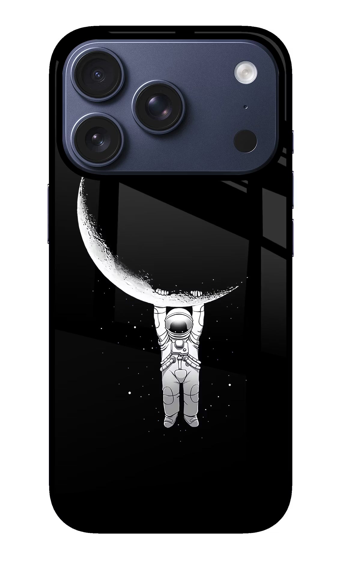 Moon Space iPhone 17 Pro Glass Case - Moon Space iPhone 17 Pro Glass Case Moon Space iPhone 17 Pro Glass Case