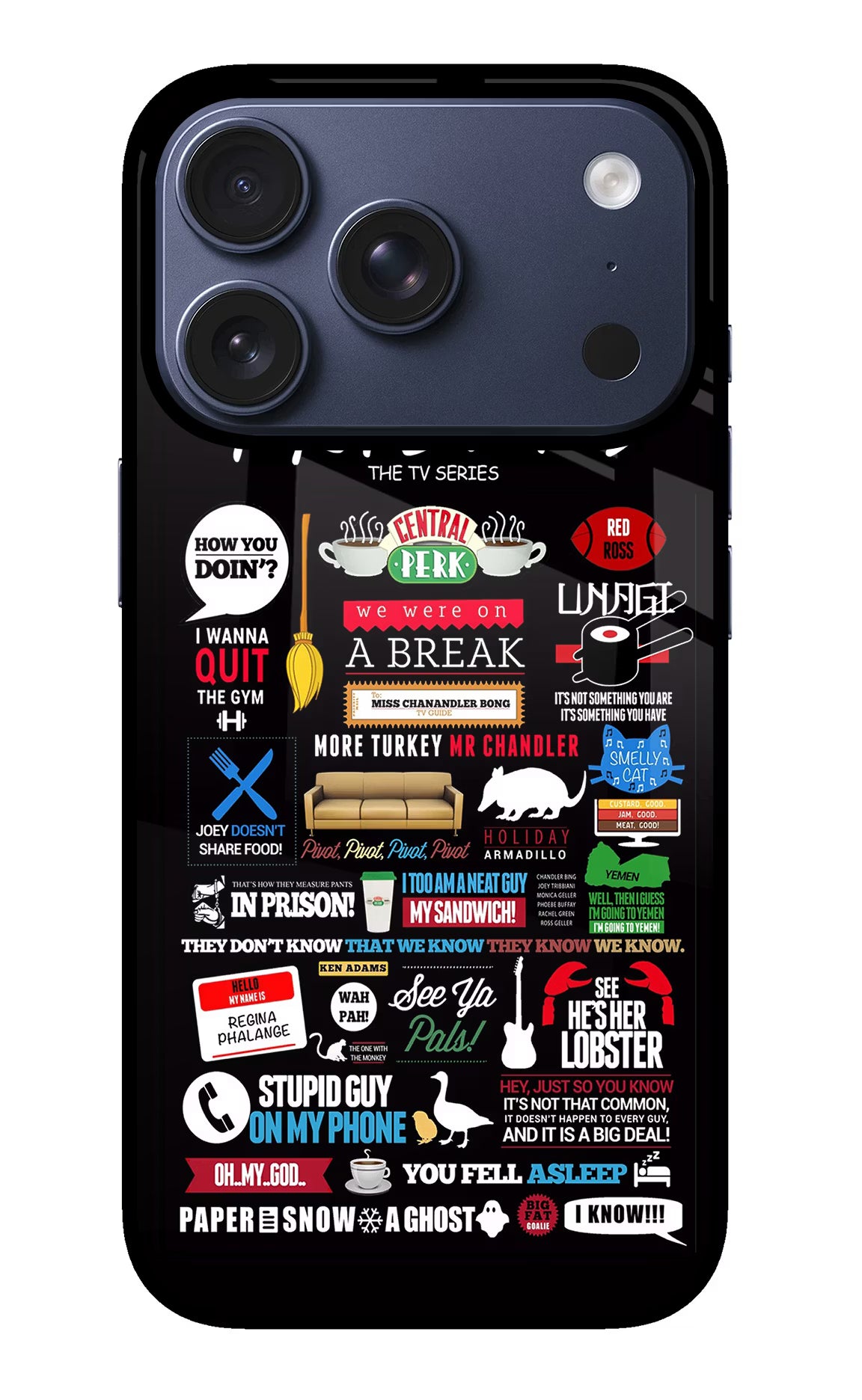 FRIENDS iPhone 17 Pro Back Cover - FRIENDS iPhone 17 Pro Glass Case Back Cover by Casekaro FRIENDS iPhone 17 Pro Glass Case Back Cover by Casekaro
