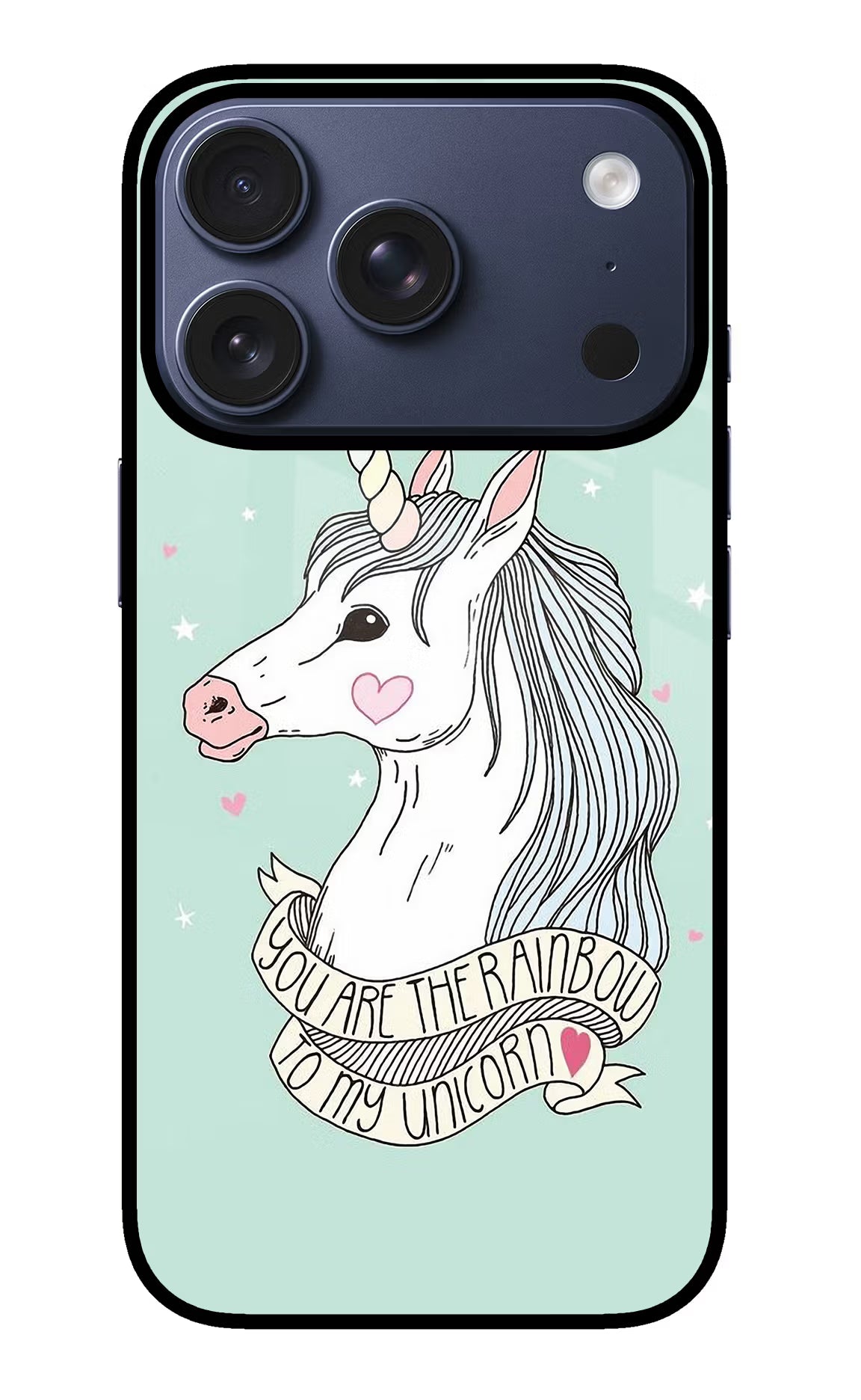 Unicorn Wallpaper iPhone 17 Pro Back Cover - Unicorn Wallpaper iPhone 17 Pro Glass Case Back Cover by Casekaro Unicorn Wallpaper iPhone 17 Pro Glass Case Back Cover by Casekaro
