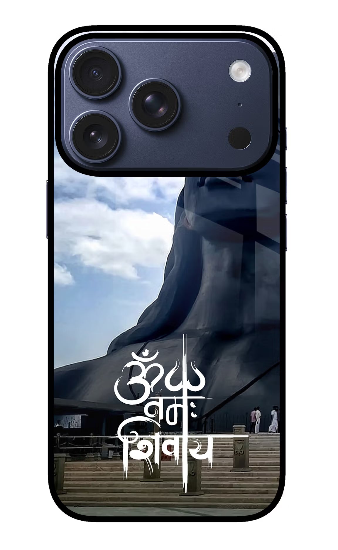 Om Namah Shivay iPhone 17 Pro Back Cover - Om Namah Shivay iPhone 17 Pro Glass Case Back Cover by Casekaro Om Namah Shivay iPhone 17 Pro Glass Case Back Cover by Casekaro