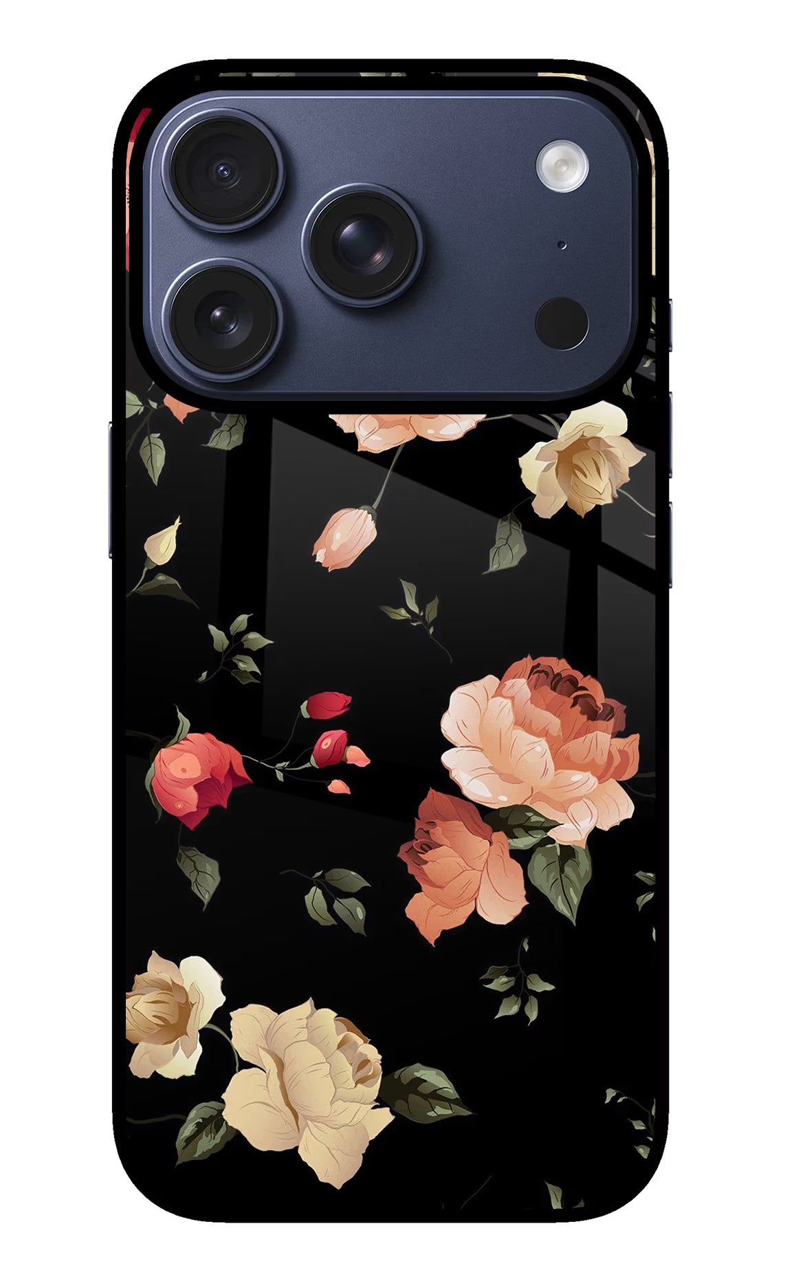 Flowers iPhone 17 Pro Glass Case - Flowers iPhone 17 Pro Glass Case Flowers iPhone 17 Pro Glass Case