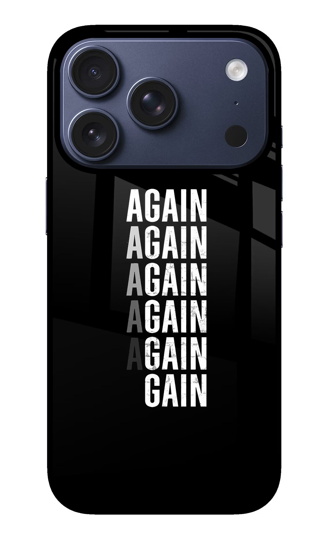 Again Again Gain iPhone 17 Pro Back Cover - Again Again Gain iPhone 17 Pro Glass Case Back Cover by Casekaro Again Again Gain iPhone 17 Pro Glass Case Back Cover by Casekaro