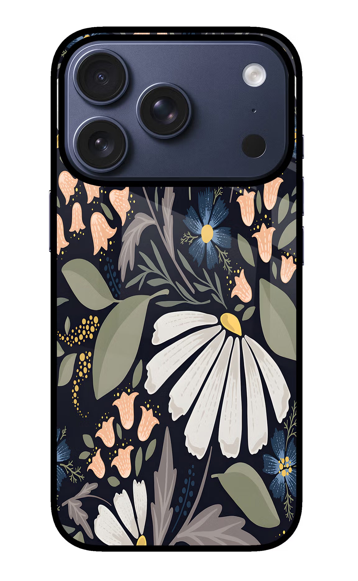 Flowers Art iPhone 17 Pro Glass Case - Flowers Art iPhone 17 Pro Glass Case Flowers Art iPhone 17 Pro Glass Case