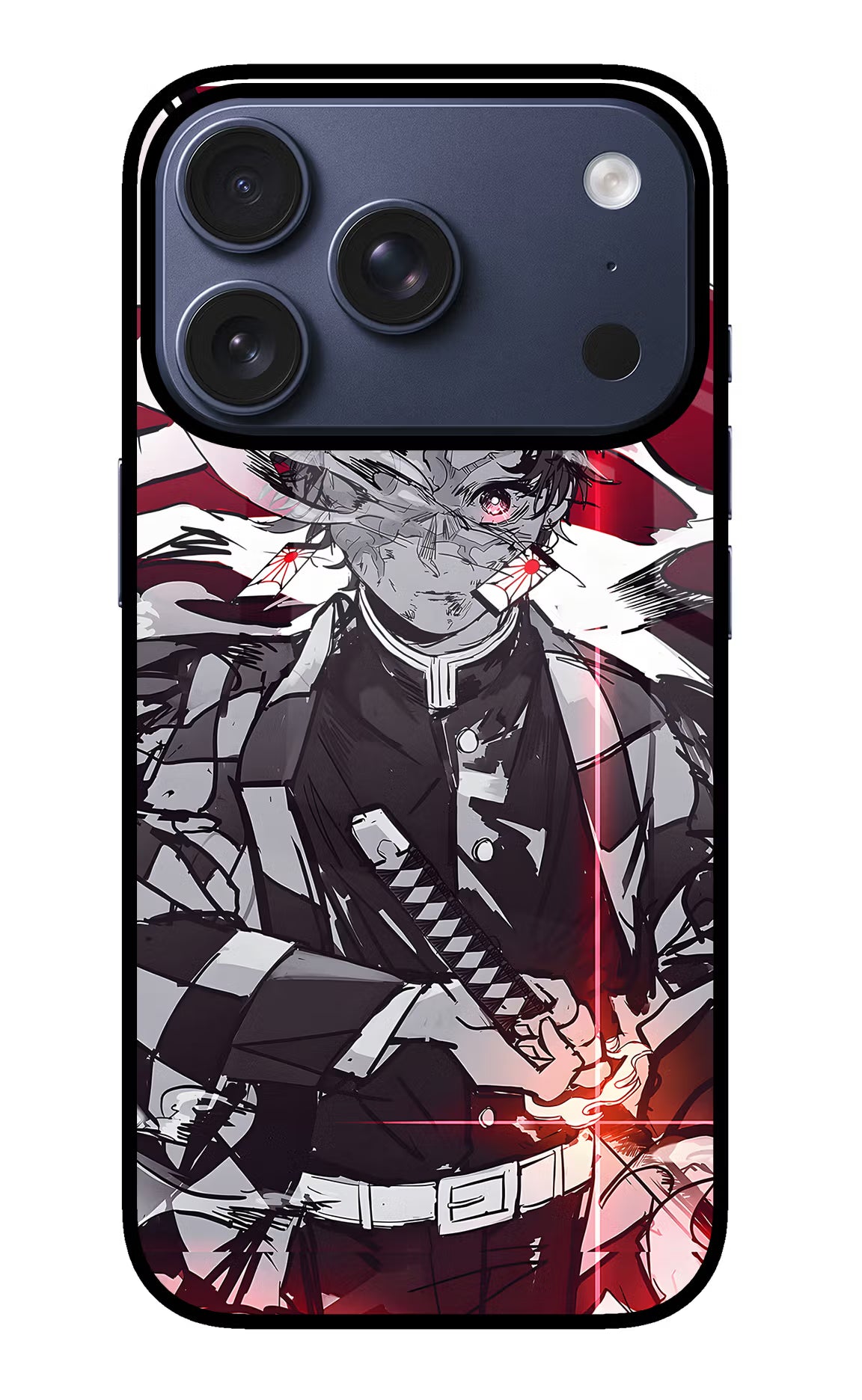 Demon Slayer iPhone 17 Pro Glass Case - Demon Slayer iPhone 17 Pro Glass Case Demon Slayer iPhone 17 Pro Glass Case