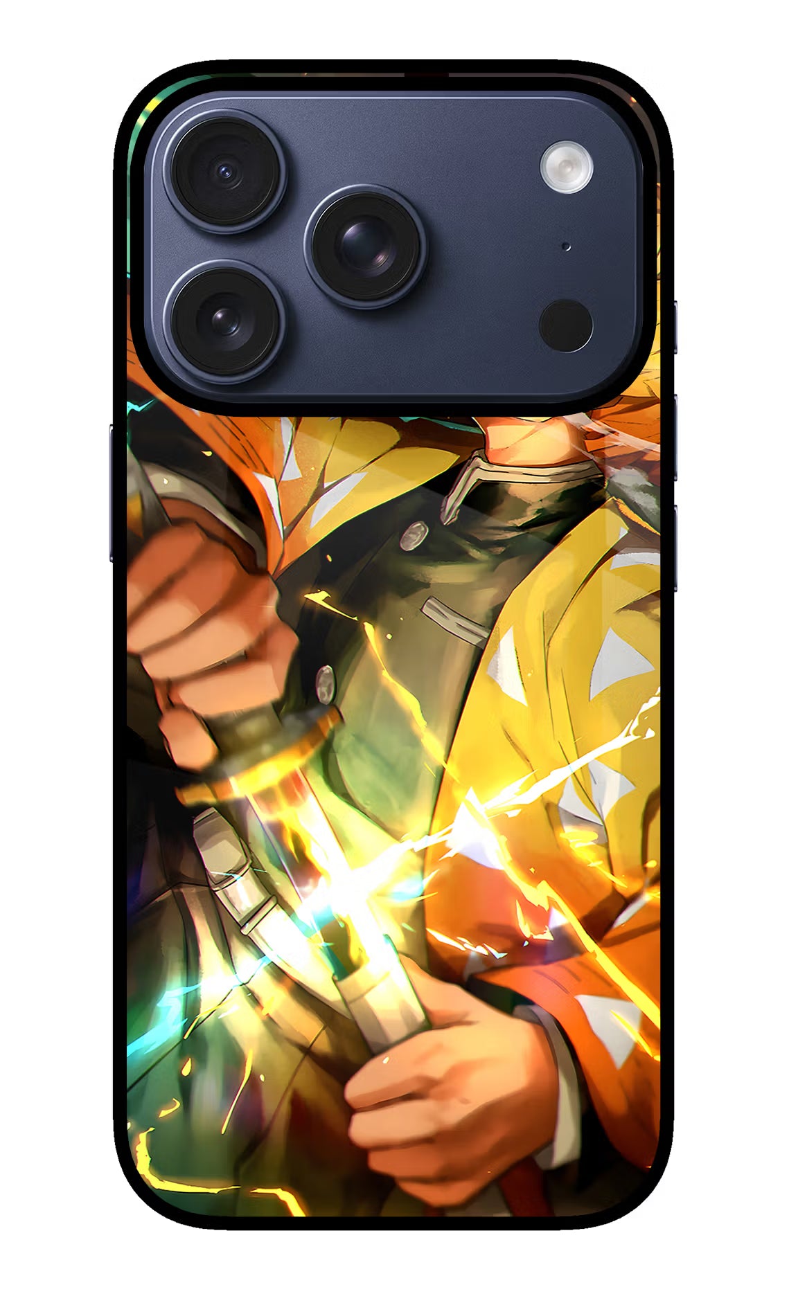 Demon Slayer iPhone 17 Pro Back Cover - Demon Slayer iPhone 17 Pro Glass Case Back Cover by Casekaro Demon Slayer iPhone 17 Pro Glass Case Back Cover by Casekaro