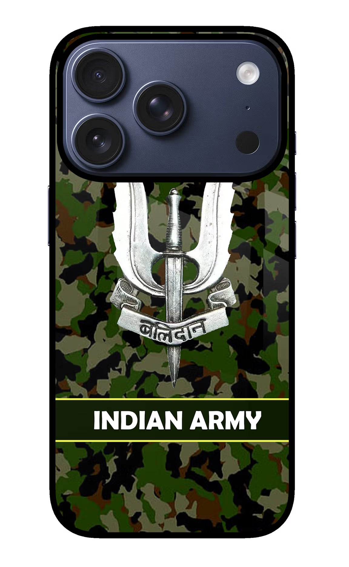 Balidan Indian Logo iPhone 17 Pro Glass Case - Balidan Indian Logo iPhone 17 Pro Glass Case Balidan Indian Logo iPhone 17 Pro Glass Case