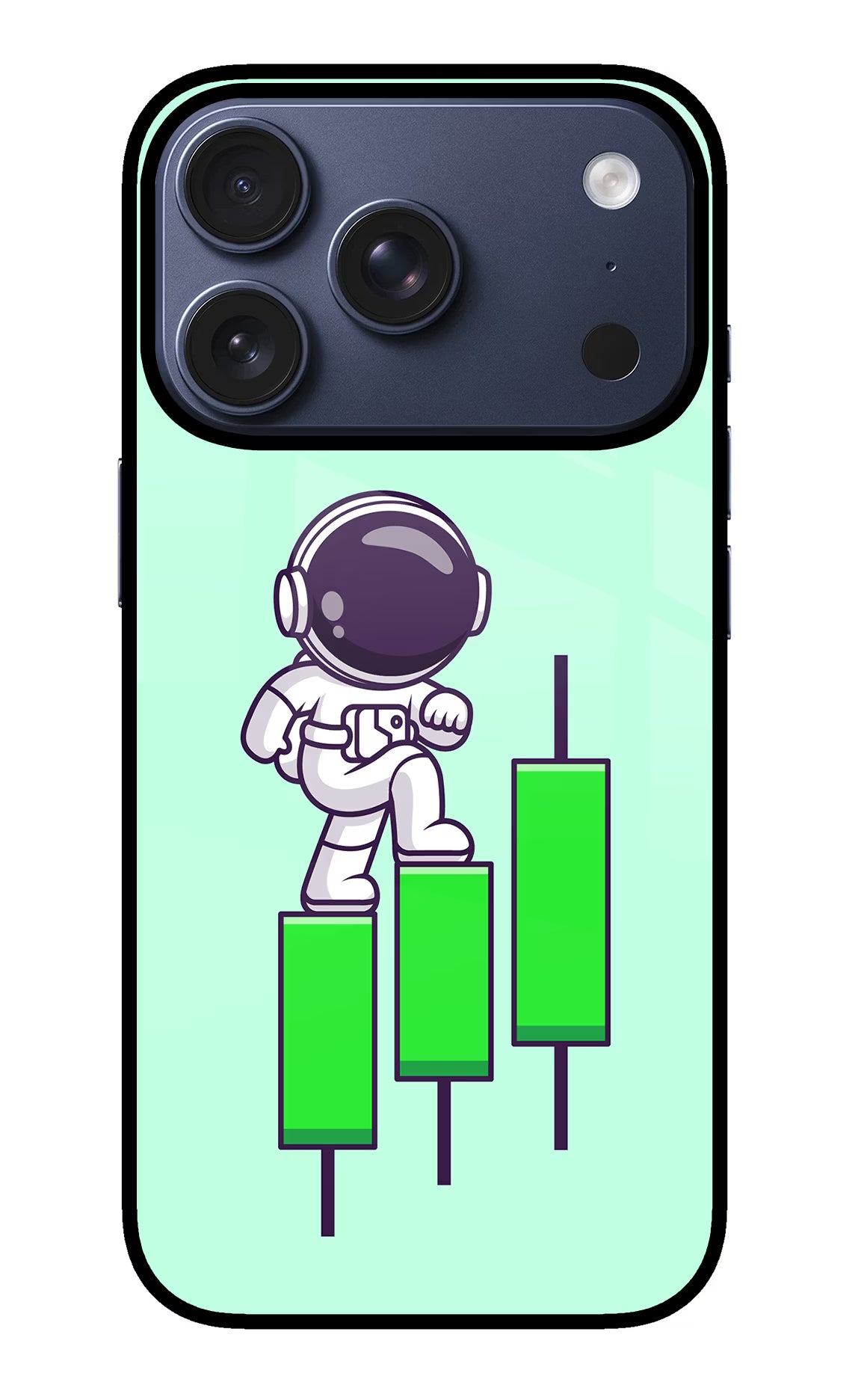 Astronaut Trader iPhone 17 Pro Glass Case - Astronaut Trader iPhone 17 Pro Glass Case Astronaut Trader iPhone 17 Pro Glass Case