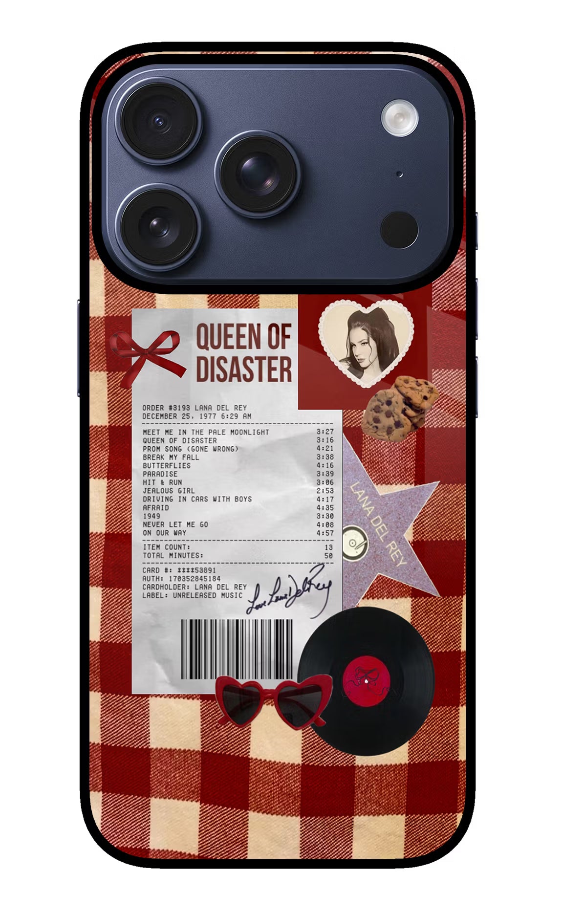 Queen of Disaster iPhone 17 Pro Glass Case - Queen of Disaster iPhone 17 Pro Glass Case Queen of Disaster iPhone 17 Pro Glass Case