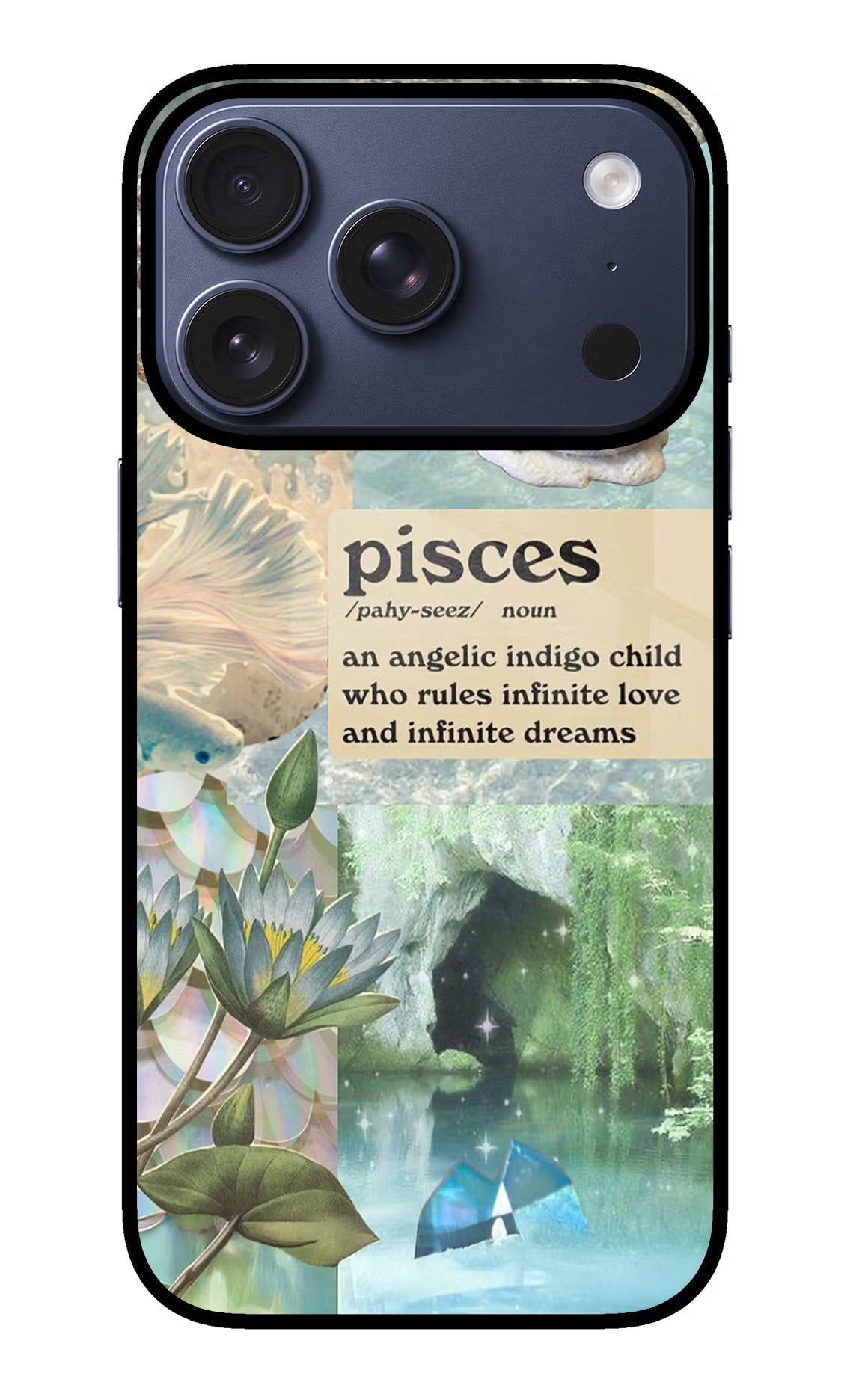 Pisces Zodiac iPhone 17 Pro Glass Case - Pisces Zodiac iPhone 17 Pro Glass Case Pisces Zodiac iPhone 17 Pro Glass Case