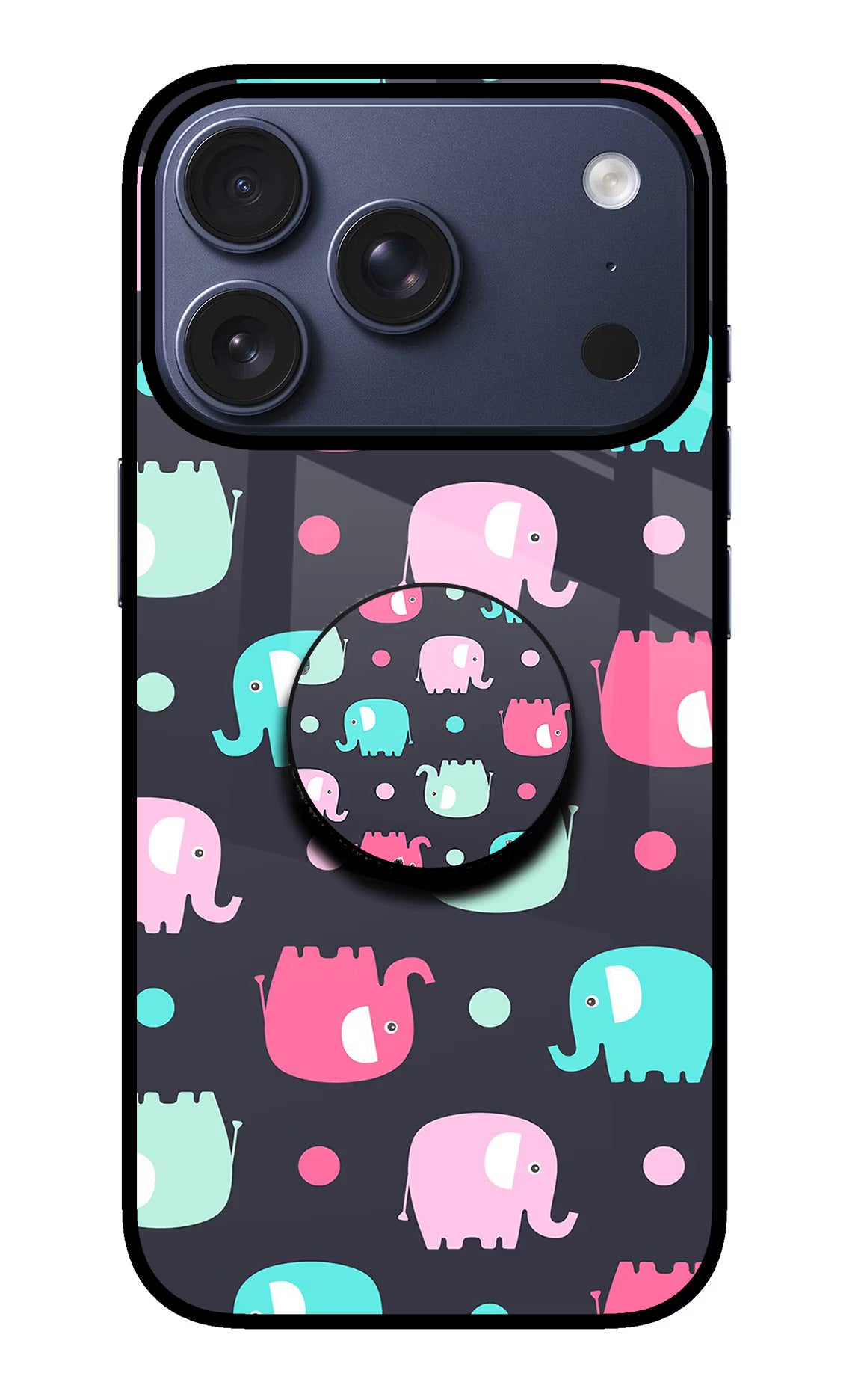 Baby Elephants iPhone 17 Pro Pop Case - Baby Elephants iPhone 17 Pro Pop Case by Casekaro Baby Elephants iPhone 17 Pro Pop Case by Casekaro