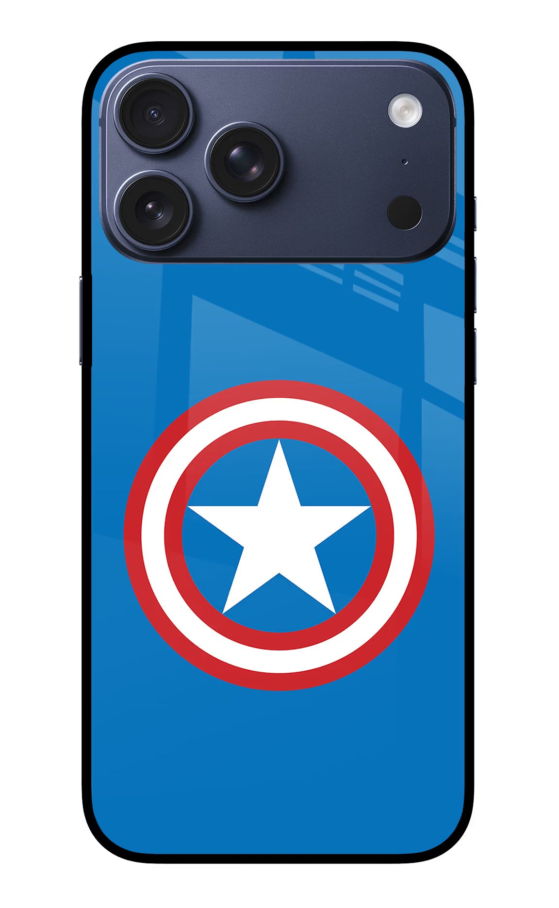 Captain America Logo iPhone 17 Pro Max Glass Case - Captain America Logo iPhone 17 Pro Max Glass Case Captain America Logo iPhone 17 Pro Max Glass Case