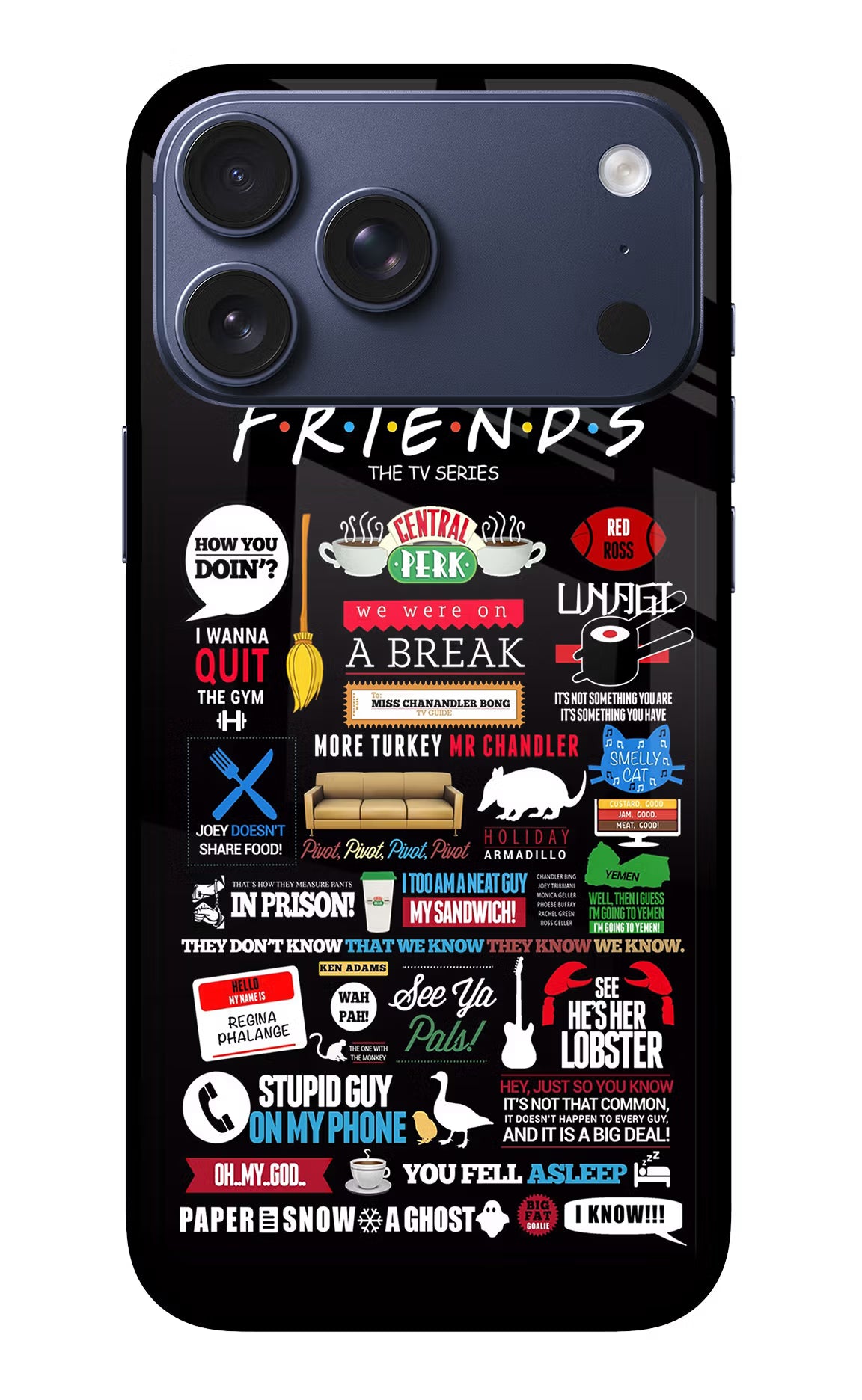 FRIENDS iPhone 17 Pro Max Glass Case - FRIENDS iPhone 17 Pro Max Glass Case FRIENDS iPhone 17 Pro Max Glass Case