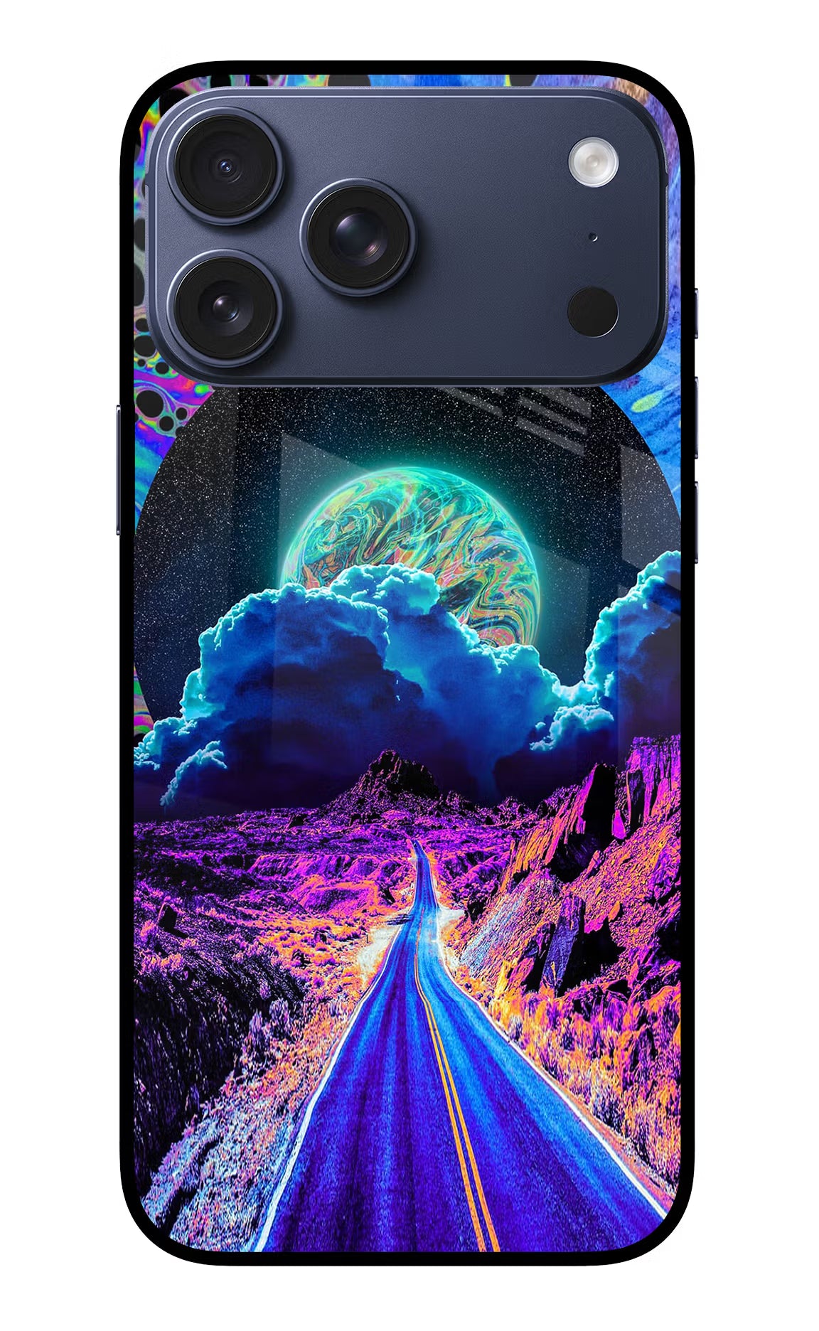 Psychedelic Painting iPhone 17 Pro Max Glass Case - Psychedelic Painting iPhone 17 Pro Max Glass Case Psychedelic Painting iPhone 17 Pro Max Glass Case