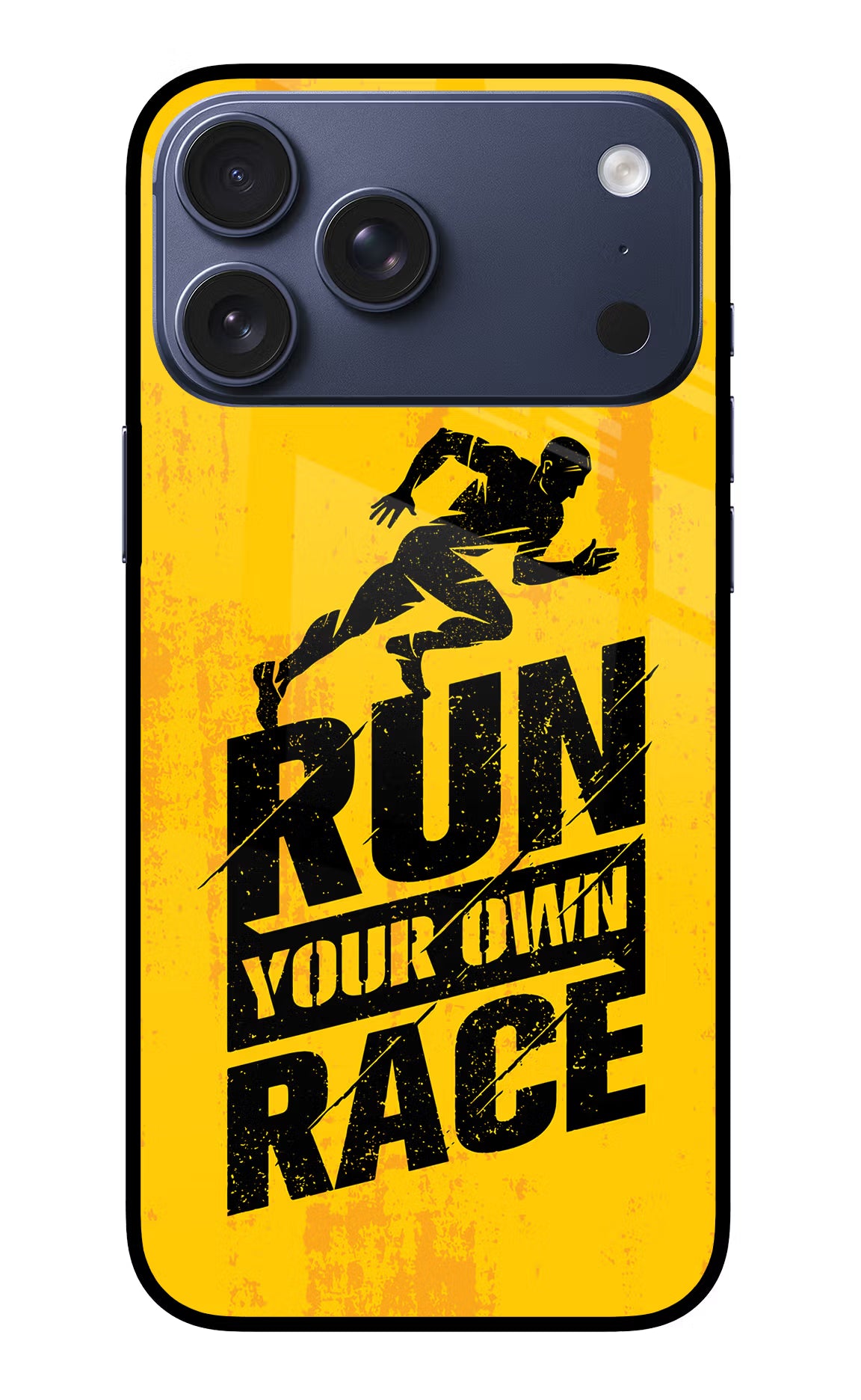 Run Your Own Race iPhone 17 Pro Max Glass Case - Run Your Own Race iPhone 17 Pro Max Glass Case Run Your Own Race iPhone 17 Pro Max Glass Case
