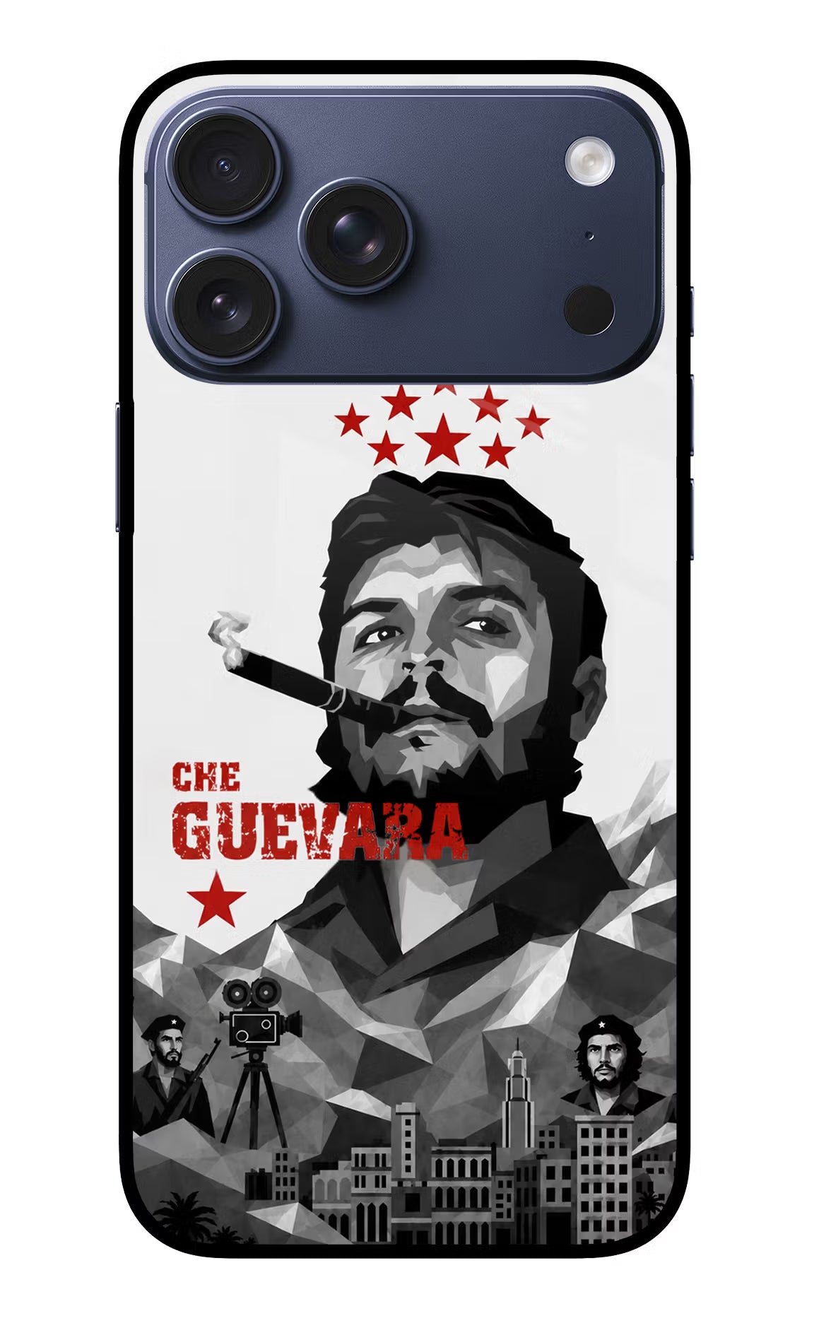Che Guevara Iconic iPhone 17 Pro Max Glass Case - Che Guevara Iconic iPhone 17 Pro Max Glass Case Che Guevara Iconic iPhone 17 Pro Max Glass Case