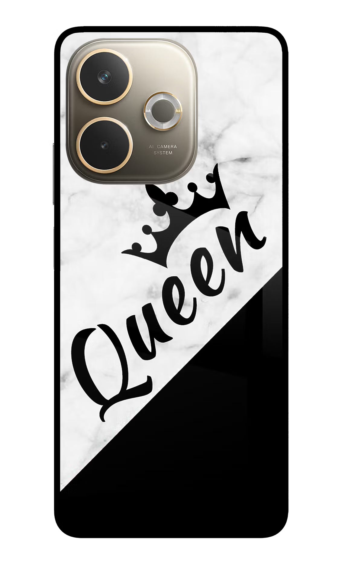 Queen Oppo A5 Pro 5G Glass Case - Queen Oppo A5 Pro 5G Glass Case Queen Oppo A5 Pro 5G Glass Case