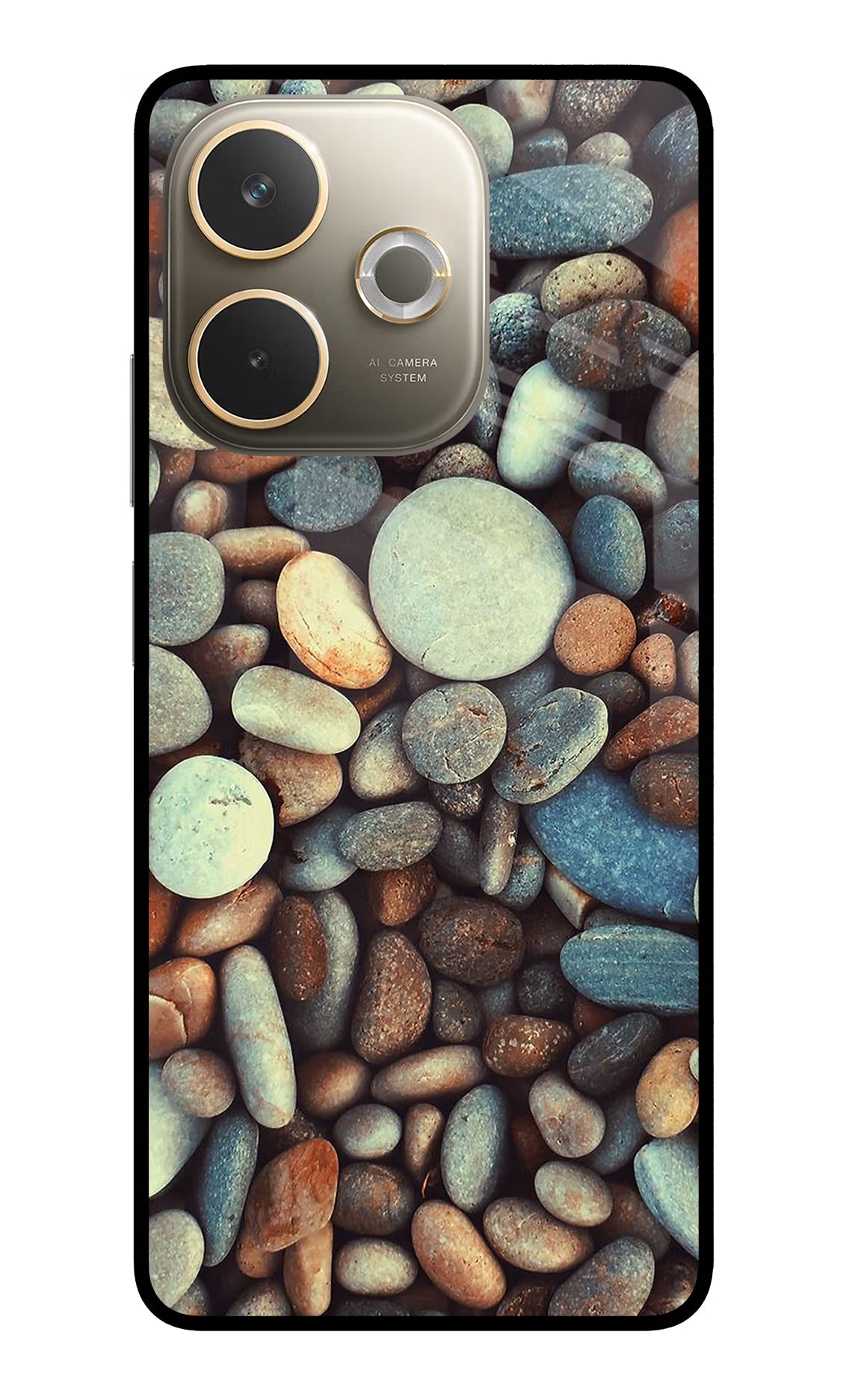 Pebble Oppo A5 Pro 5G Glass Case - Pebble Oppo A5 Pro 5G Glass Case Pebble Oppo A5 Pro 5G Glass Case