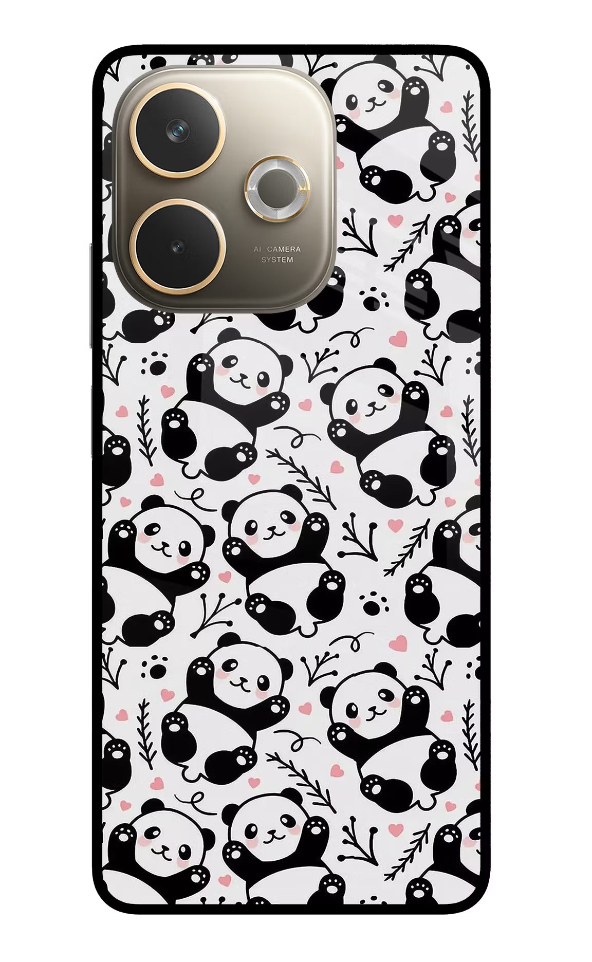 Cute Panda Oppo A5 Pro 5G Glass Case - Cute Panda Oppo A5 Pro 5G Glass Case Cute Panda Oppo A5 Pro 5G Glass Case