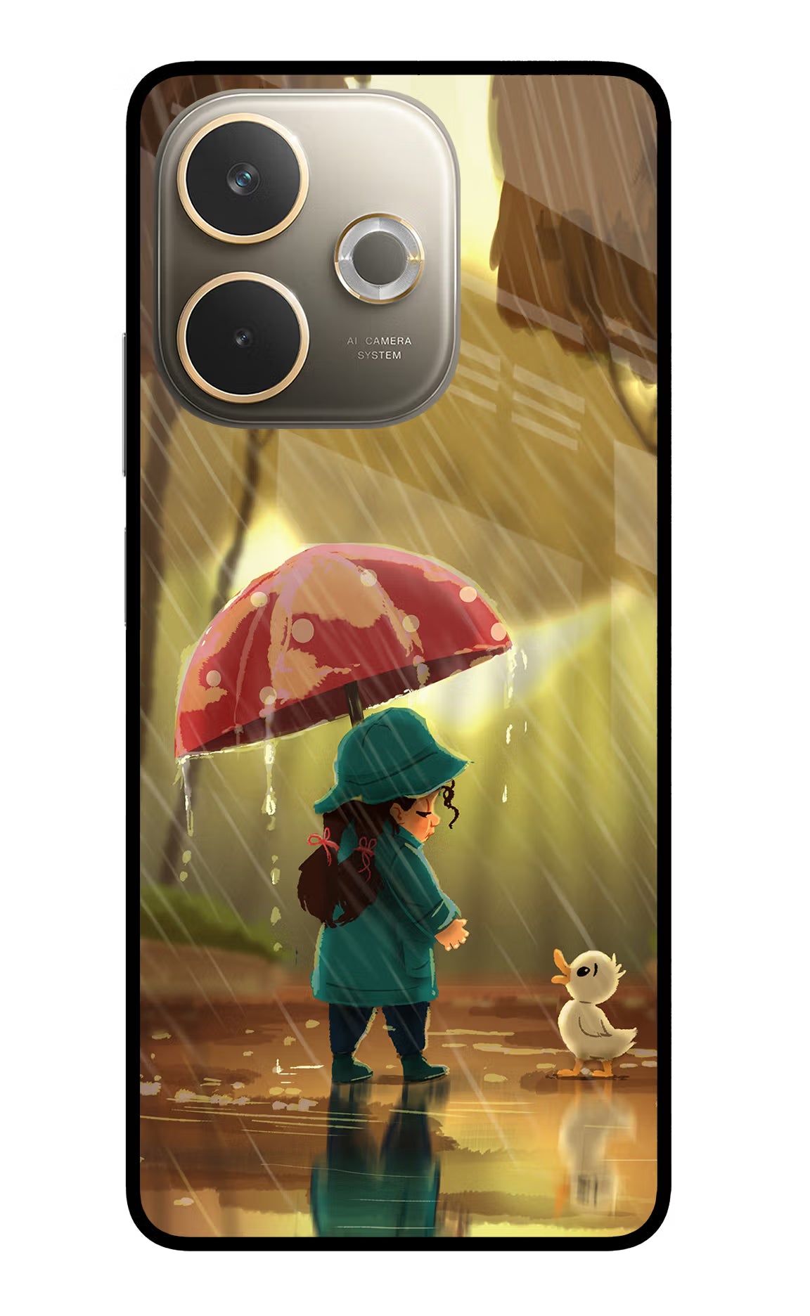 Rainy Day Oppo A5 Pro 5G Glass Case - Rainy Day Oppo A5 Pro 5G Glass Case Rainy Day Oppo A5 Pro 5G Glass Case