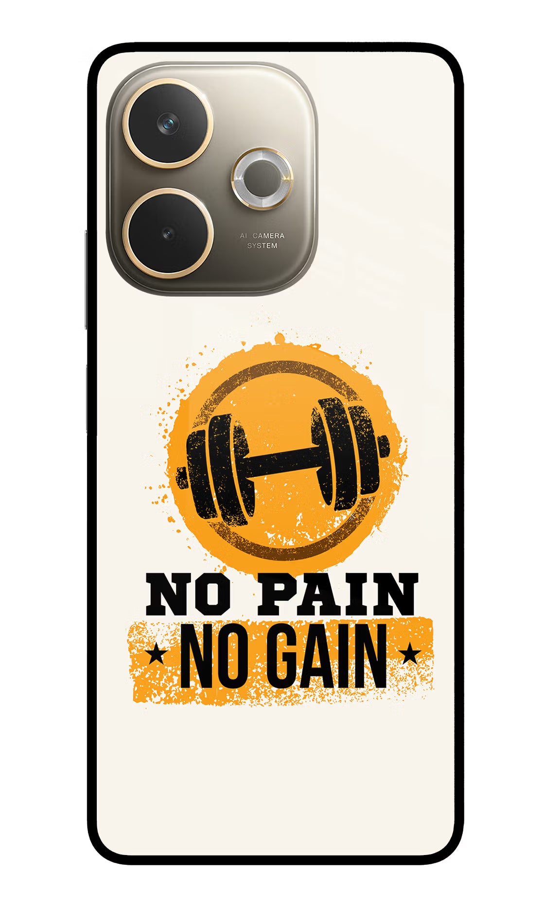 No Pain No Gain Oppo A5 Pro 5G Glass Case - No Pain No Gain Oppo A5 Pro 5G Glass Case No Pain No Gain Oppo A5 Pro 5G Glass Case
