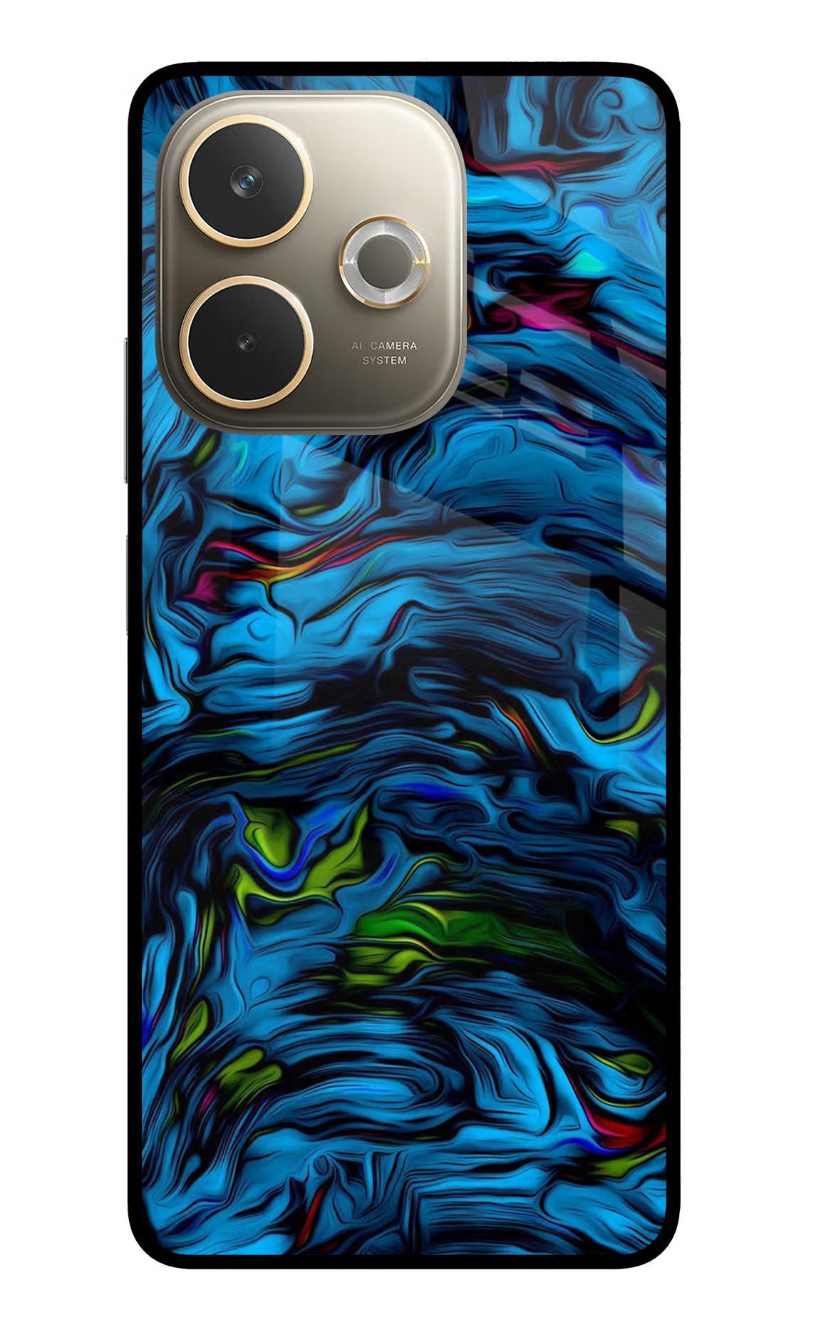 Dark Blue Abstract Oppo A5 Pro 5G Glass Case - Dark Blue Abstract Oppo A5 Pro 5G Glass Case Dark Blue Abstract Oppo A5 Pro 5G Glass Case