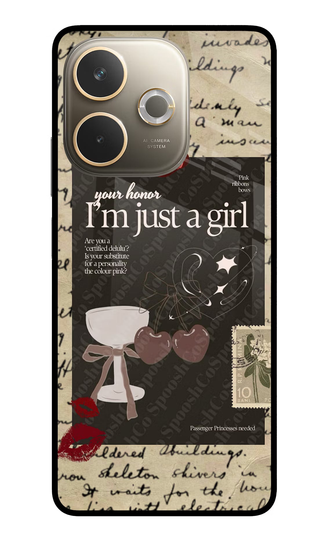 I am just a girl Oppo A5 Pro 5G Glass Case - I am just a girl Oppo A5 Pro 5G Glass Case I am just a girl Oppo A5 Pro 5G Glass Case