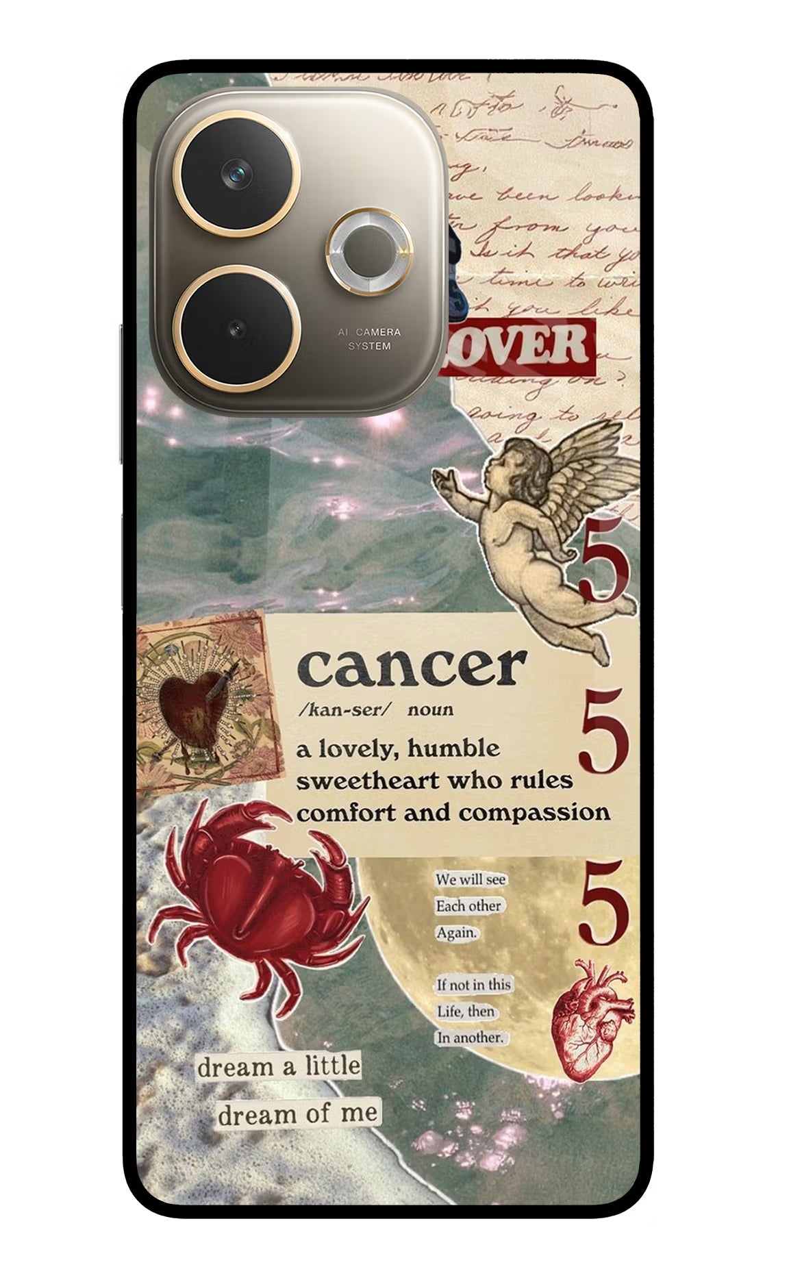 Cancer Zodiac Oppo A5 Pro 5G Glass Case - Cancer Zodiac Oppo A5 Pro 5G Glass Case Cancer Zodiac Oppo A5 Pro 5G Glass Case