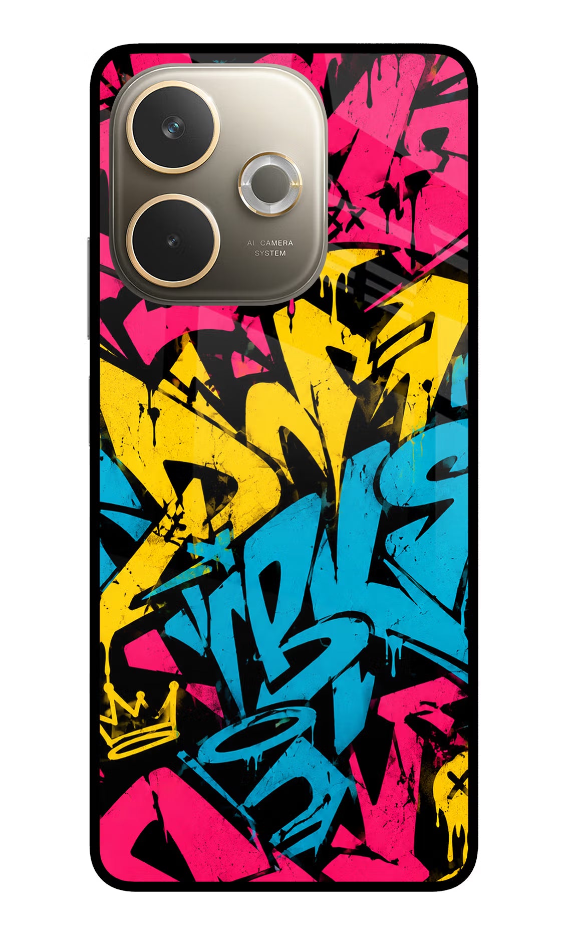 Graffiti Vibe Oppo A5 Pro 5G Glass Case - Graffiti Vibe Oppo A5 Pro 5G Glass Case Graffiti Vibe Oppo A5 Pro 5G Glass Case