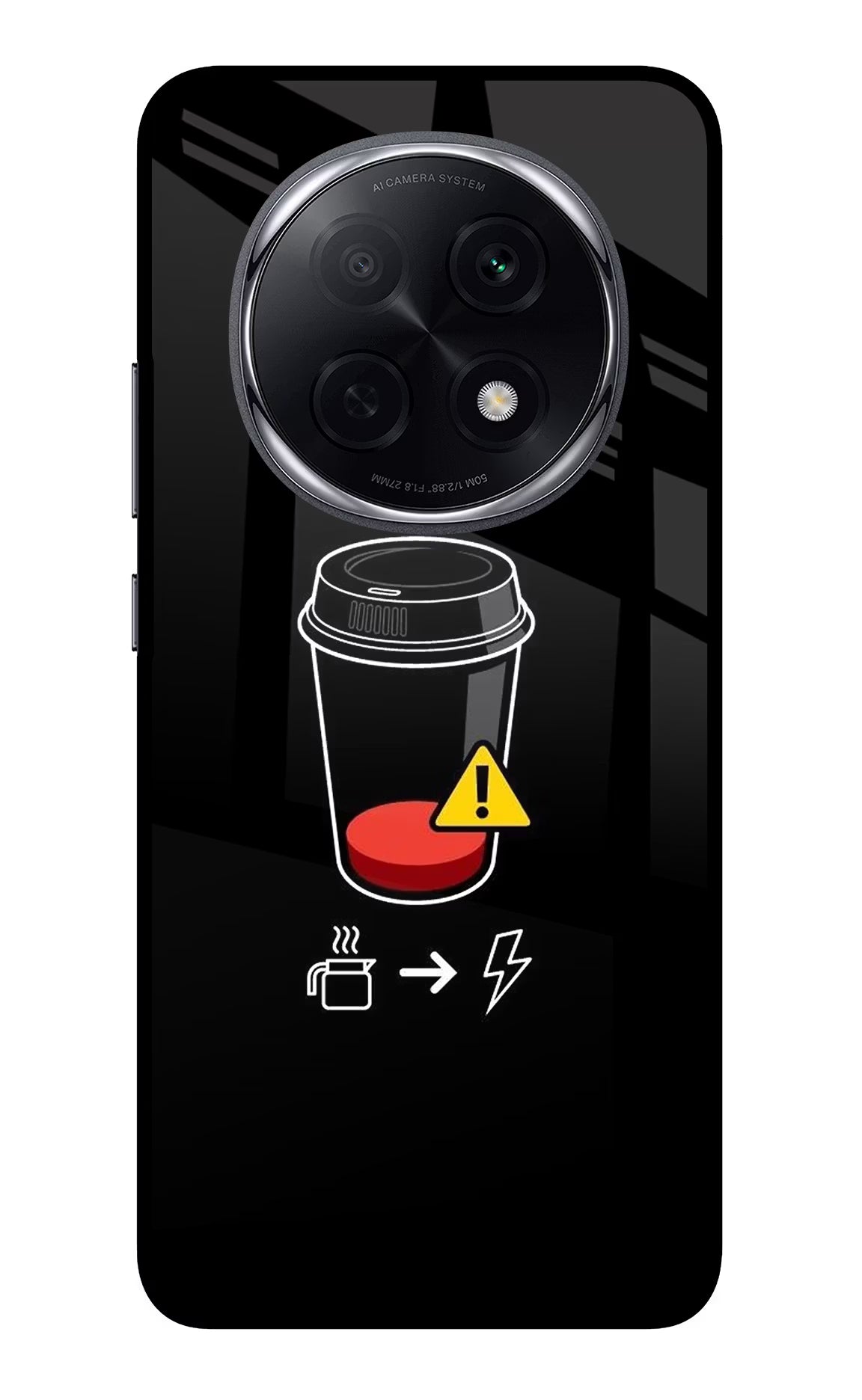 Coffee Oppo F29 Pro 5G Glass Case - Coffee Oppo F29 Pro 5G Glass Case Coffee Oppo F29 Pro 5G Glass Case