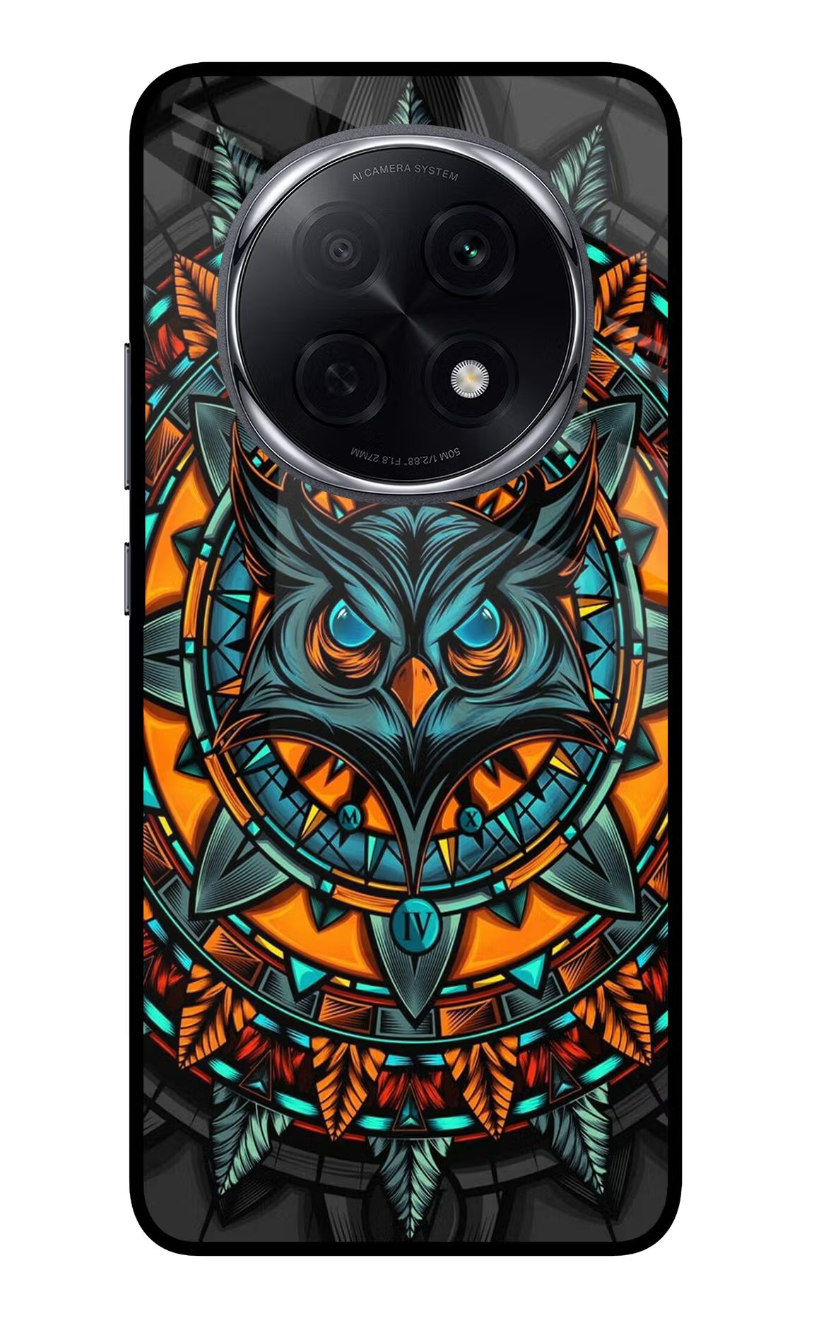 Angry Owl Art Oppo F29 Pro 5G Glass Case - Angry Owl Art Oppo F29 Pro 5G Glass Case Angry Owl Art Oppo F29 Pro 5G Glass Case