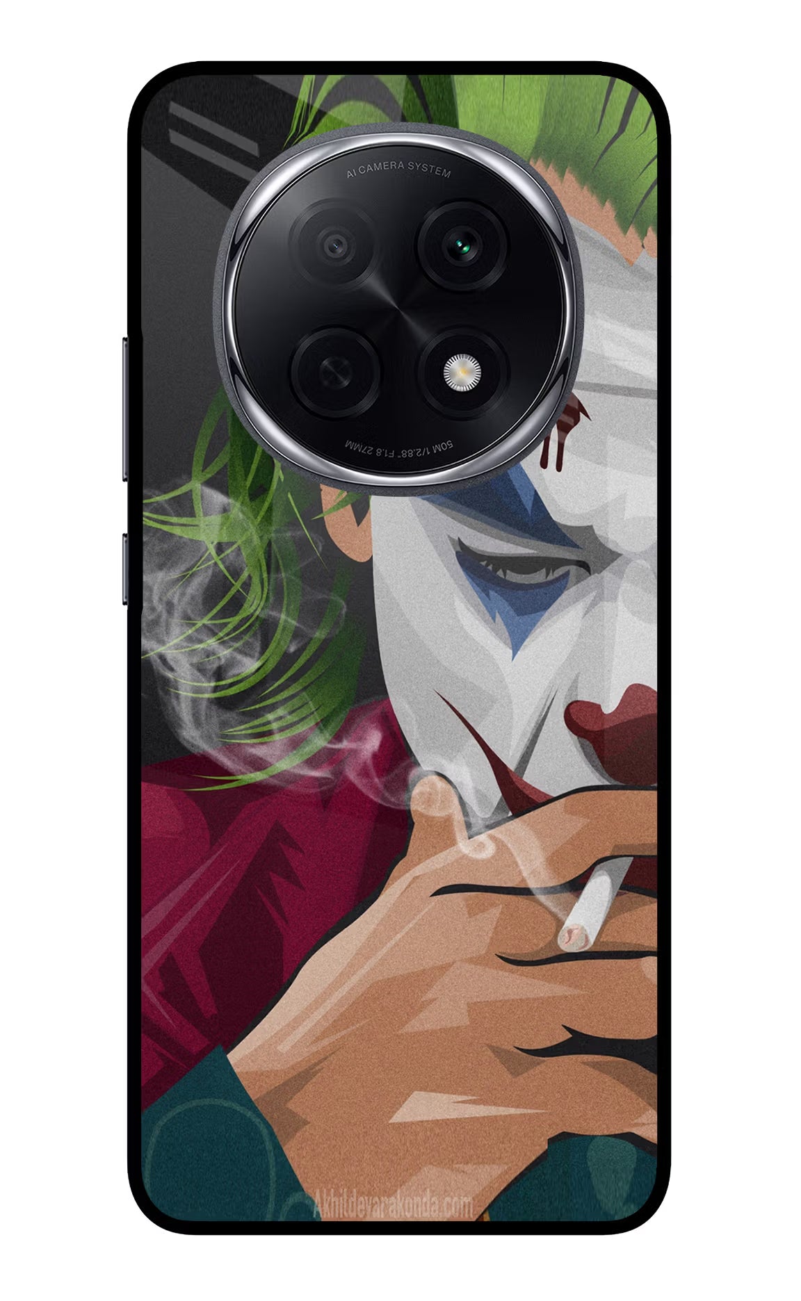 Joker Smoking Oppo F29 Pro 5G Glass Case - Joker Smoking Oppo F29 Pro 5G Glass Case Joker Smoking Oppo F29 Pro 5G Glass Case
