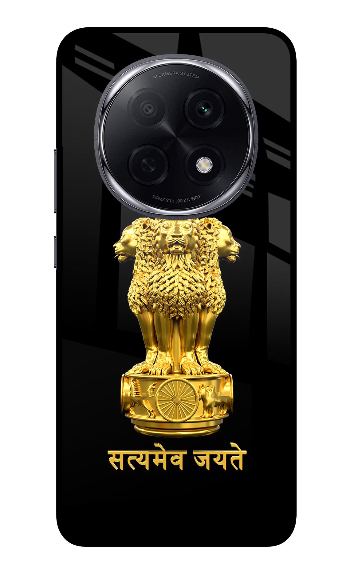 Satyamev Jayate Golden Oppo F29 Pro 5G Glass Case - Satyamev Jayate Golden Oppo F29 Pro 5G Glass Case Satyamev Jayate Golden Oppo F29 Pro 5G Glass Case