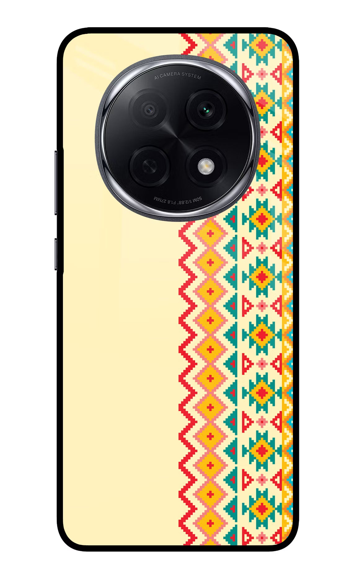 Ethnic Seamless Oppo F29 Pro 5G Glass Case - Ethnic Seamless Oppo F29 Pro 5G Glass Case Ethnic Seamless Oppo F29 Pro 5G Glass Case