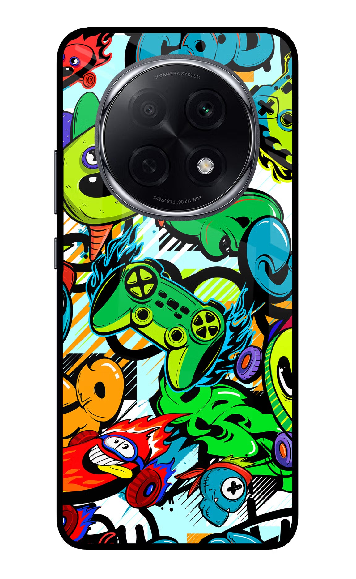 Game Doodle Oppo F29 Pro 5G Glass Case - Game Doodle Oppo F29 Pro 5G Glass Case Game Doodle Oppo F29 Pro 5G Glass Case
