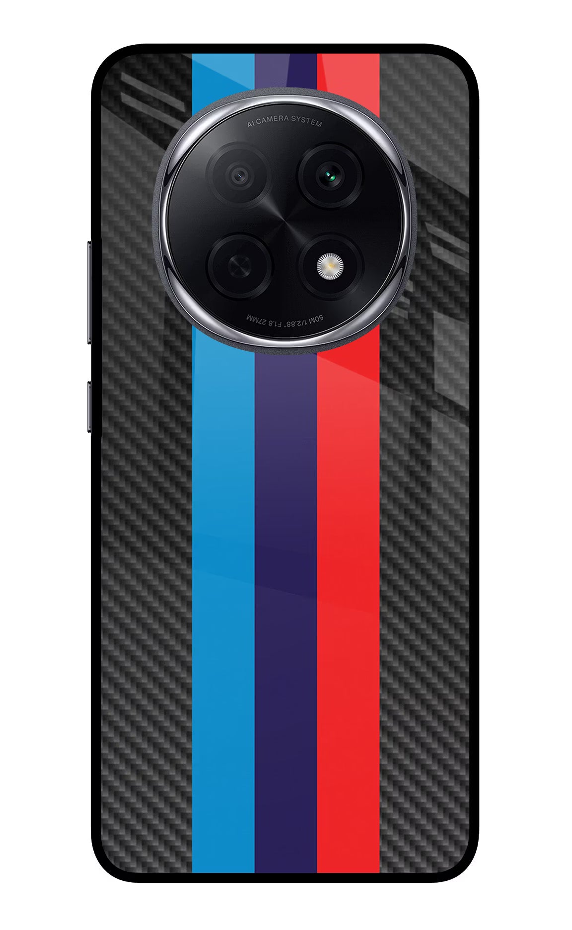 BMW Stripes Pattern Oppo F29 Pro 5G Glass Case - BMW Stripes Pattern Oppo F29 Pro 5G Glass Case BMW Stripes Pattern Oppo F29 Pro 5G Glass Case