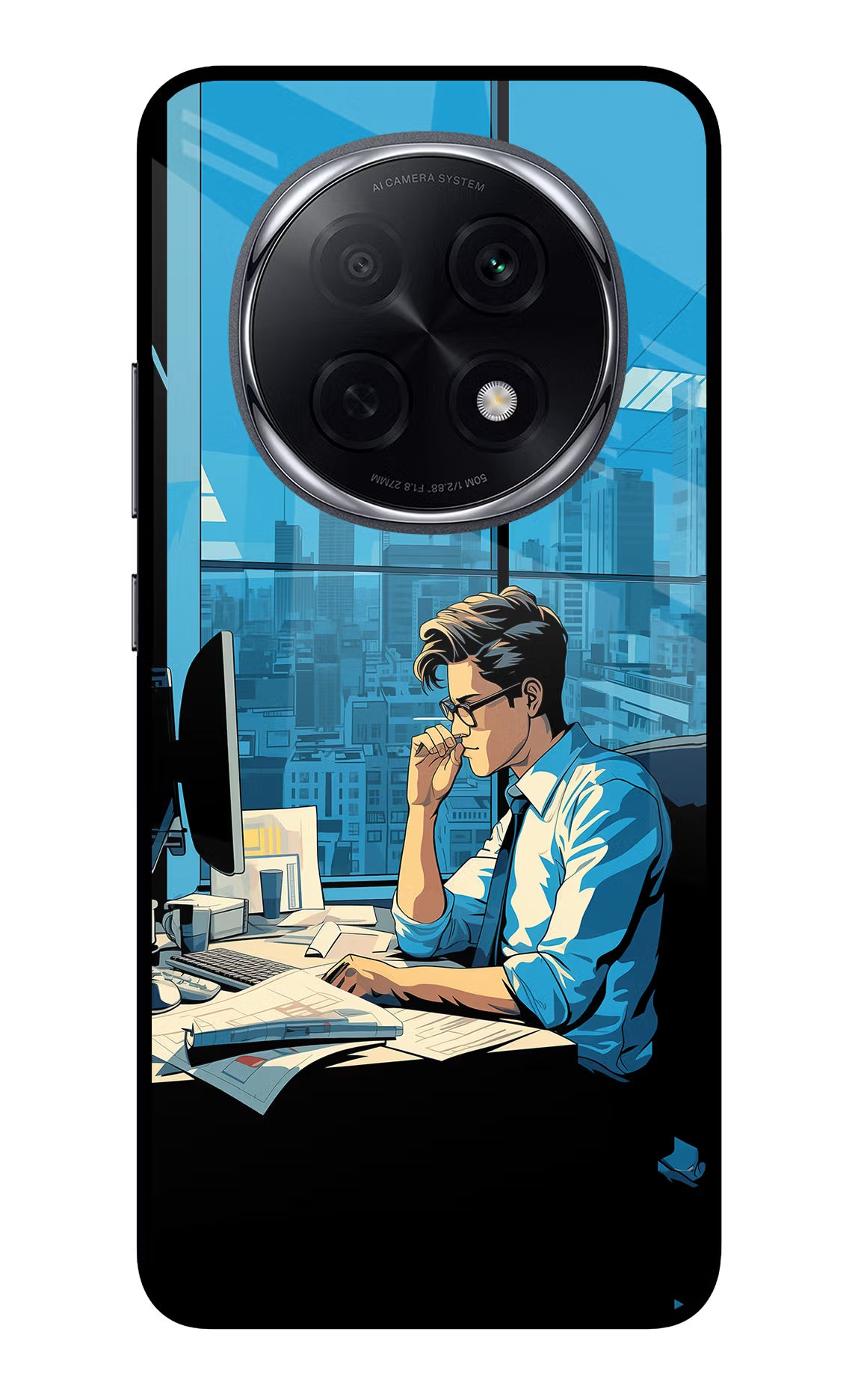Focused Hustler (AI Generated) Oppo F29 Pro 5G Glass Case - Focused Hustler (AI Generated) Oppo F29 Pro 5G Glass Case Focused Hustler (AI Generated) Oppo F29 Pro 5G Glass Case