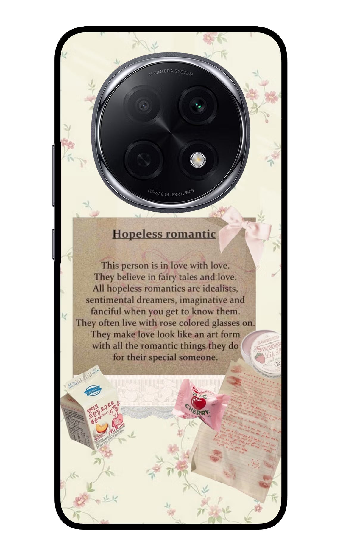 Hopeless Romantic Oppo F29 Pro 5G Glass Case - Hopeless Romantic Oppo F29 Pro 5G Glass Case Hopeless Romantic Oppo F29 Pro 5G Glass Case