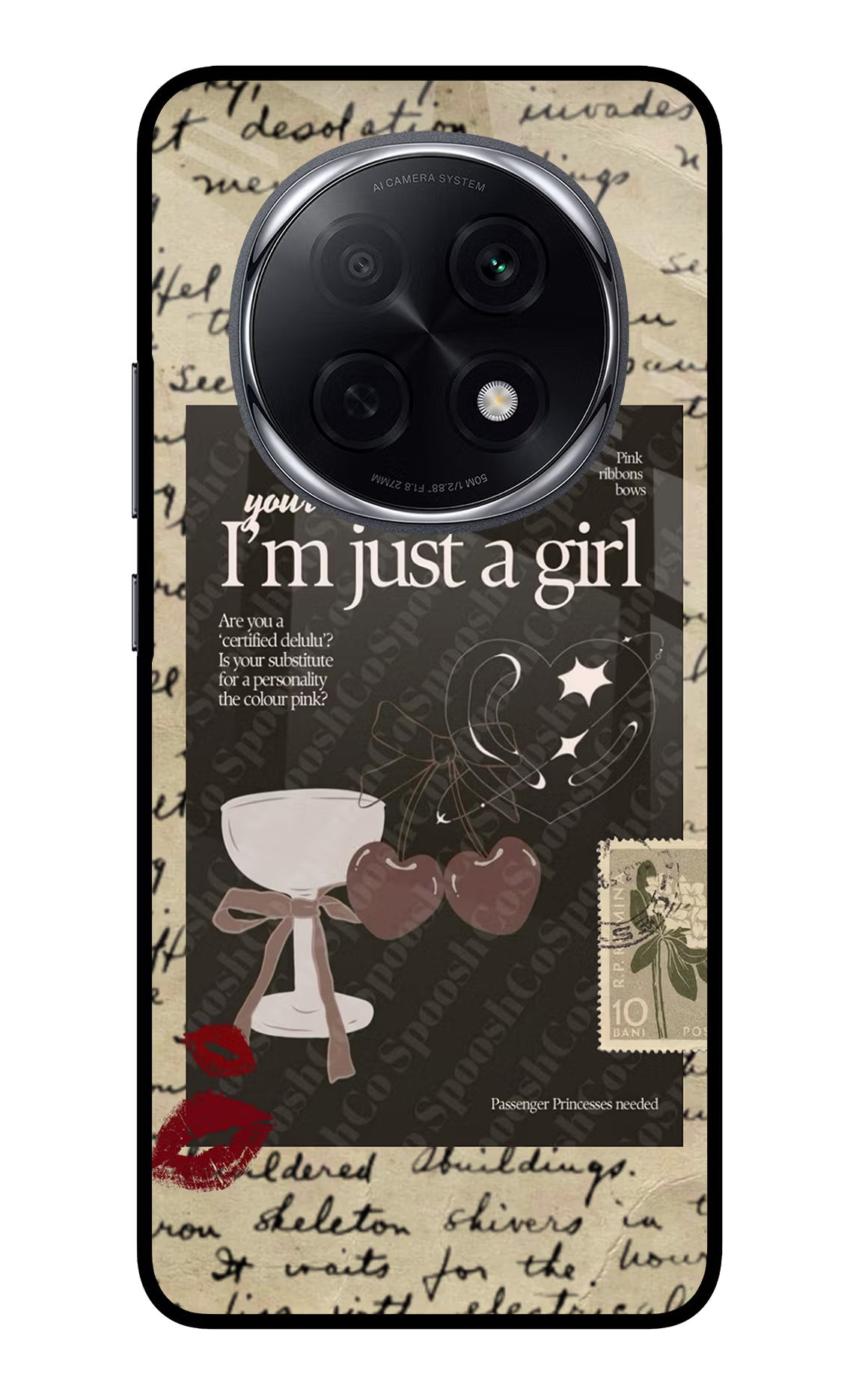 I am just a girl Oppo F29 Pro 5G Glass Case - I am just a girl Oppo F29 Pro 5G Glass Case I am just a girl Oppo F29 Pro 5G Glass Case