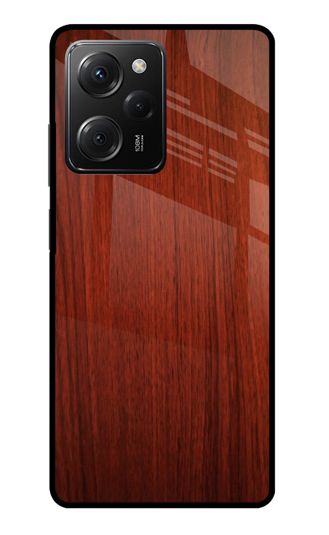 Wooden Plain Pattern Poco X5 Pro 5G Glass Case - Wooden Plain Pattern Poco X5 Pro 5G Glass Case Wooden Plain Pattern Poco X5 Pro 5G Glass Case