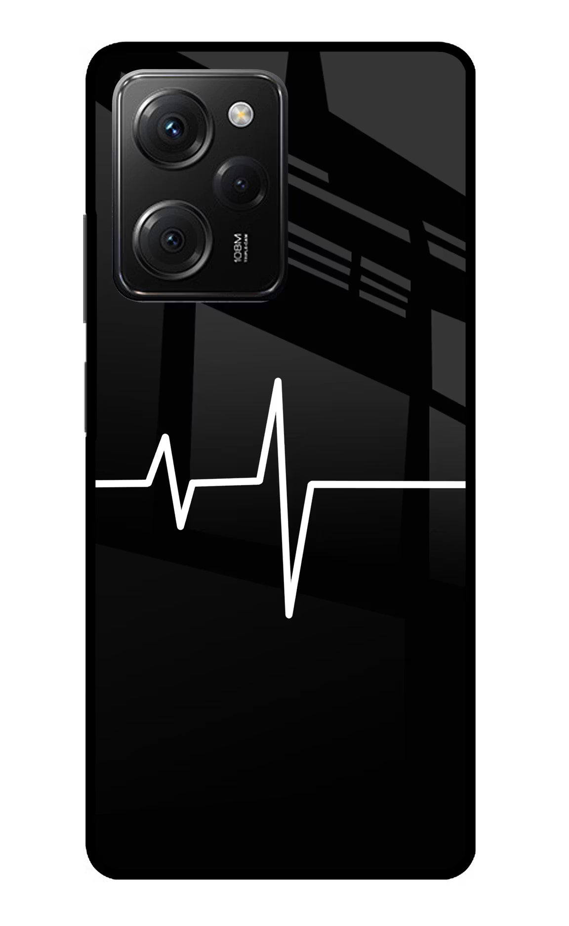 Heart Beats Poco X5 Pro 5G Glass Case - Heart Beats Poco X5 Pro 5G Glass Case Heart Beats Poco X5 Pro 5G Glass Case