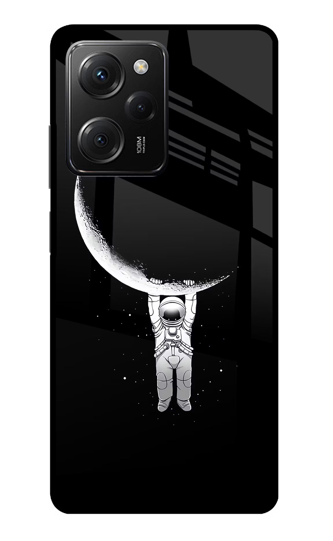 Moon Space Poco X5 Pro 5G Glass Case - Moon Space Poco X5 Pro 5G Glass Case Moon Space Poco X5 Pro 5G Glass Case