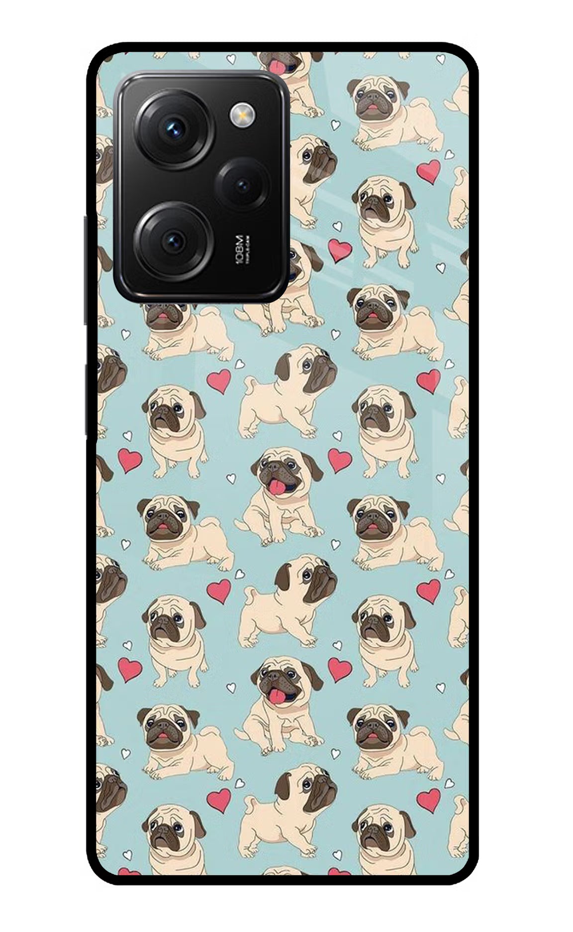 Pug Dog Poco X5 Pro 5G Glass Case - Pug Dog Poco X5 Pro 5G Glass Case Pug Dog Poco X5 Pro 5G Glass Case