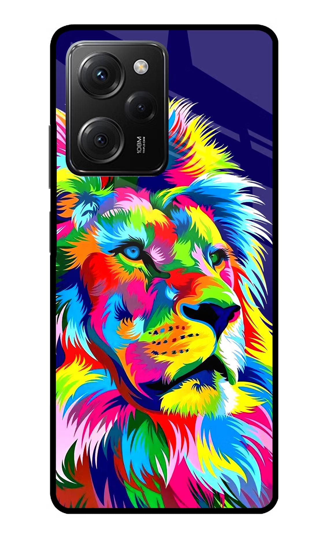 Vector Art Lion Poco X5 Pro 5G Glass Case - Vector Art Lion Poco X5 Pro 5G Glass Case Vector Art Lion Poco X5 Pro 5G Glass Case