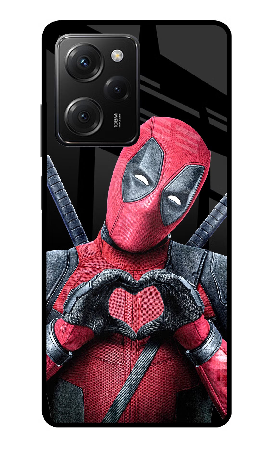 Deadpool Poco X5 Pro 5G Glass Case - Deadpool Poco X5 Pro 5G Glass Case Deadpool Poco X5 Pro 5G Glass Case