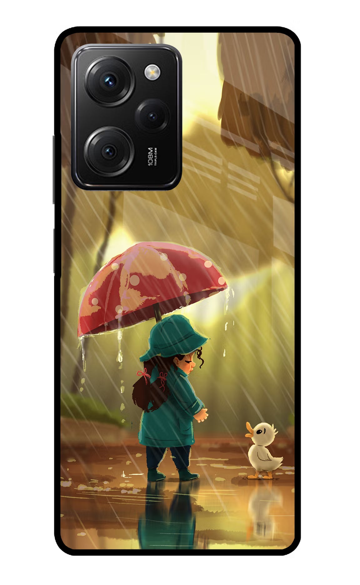 Rainy Day Poco X5 Pro 5G Glass Case - Rainy Day Poco X5 Pro 5G Glass Case Rainy Day Poco X5 Pro 5G Glass Case
