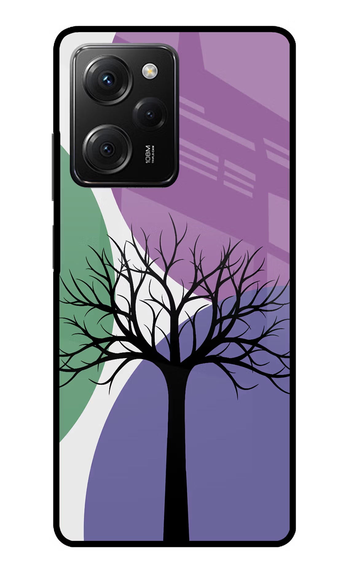 Tree Art Poco X5 Pro 5G Glass Case - Tree Art Poco X5 Pro 5G Glass Case Tree Art Poco X5 Pro 5G Glass Case