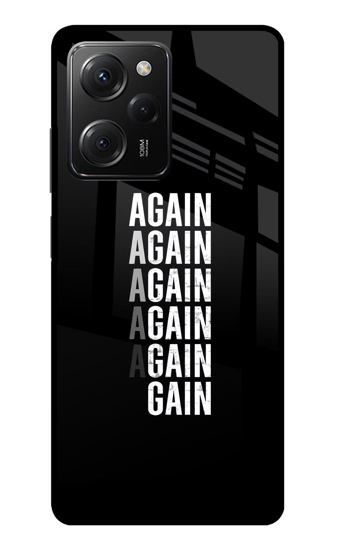 Again Again Gain Poco X5 Pro 5G Glass Case - Again Again Gain Poco X5 Pro 5G Glass Case Again Again Gain Poco X5 Pro 5G Glass Case